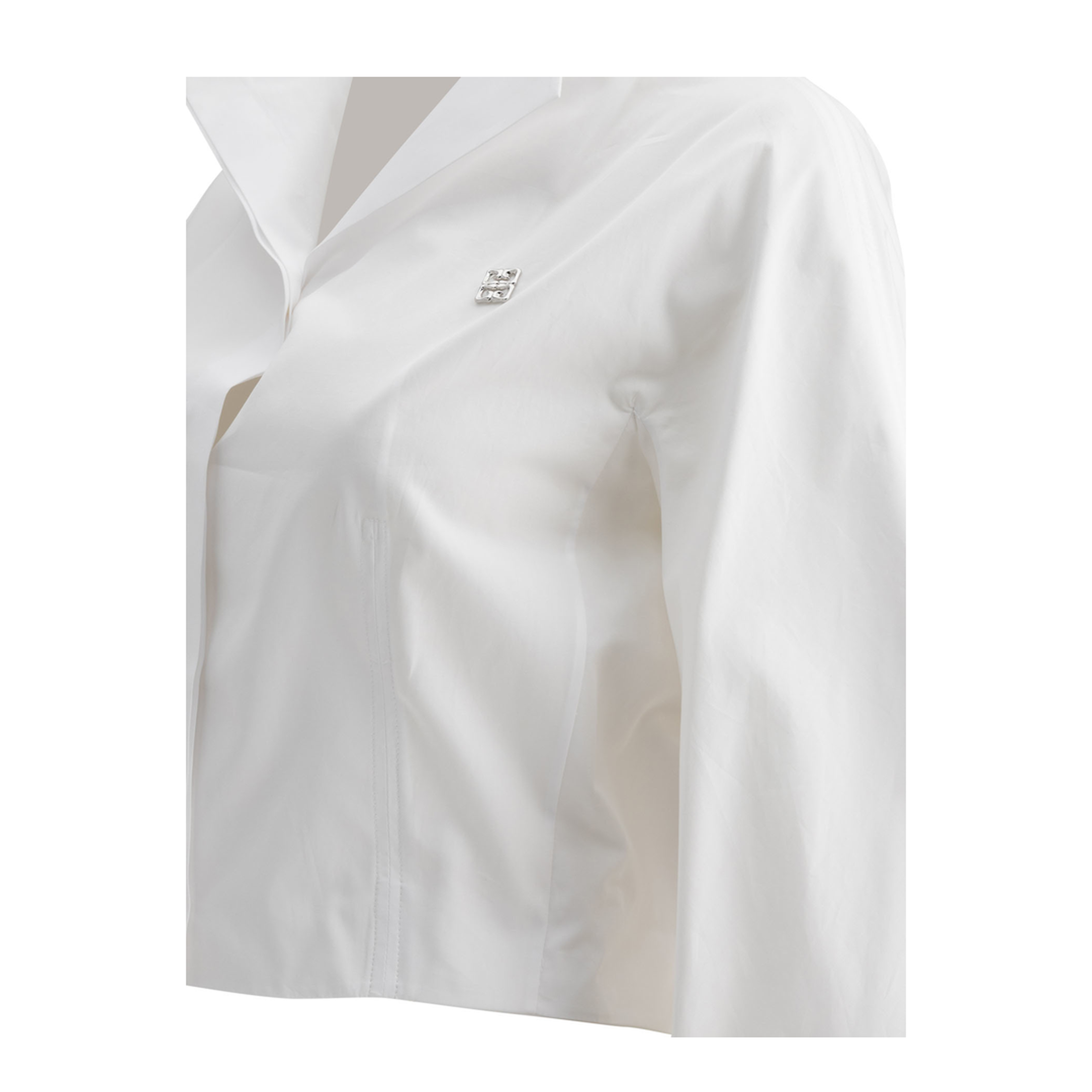 Cropped Poplin Shirt - Image 4