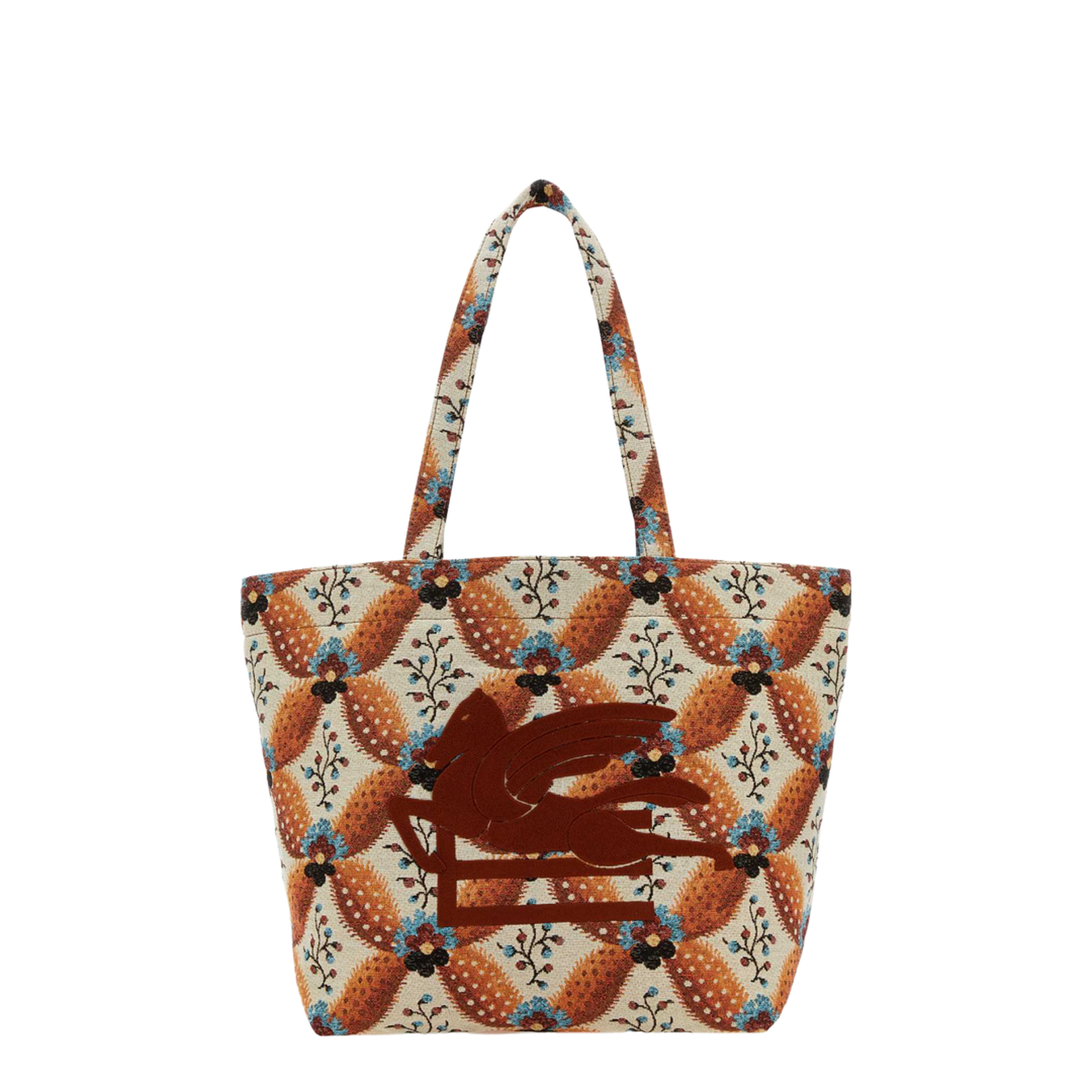 Embroidered Canvas Medium Soft Trotter Shopping Bag - Image 1