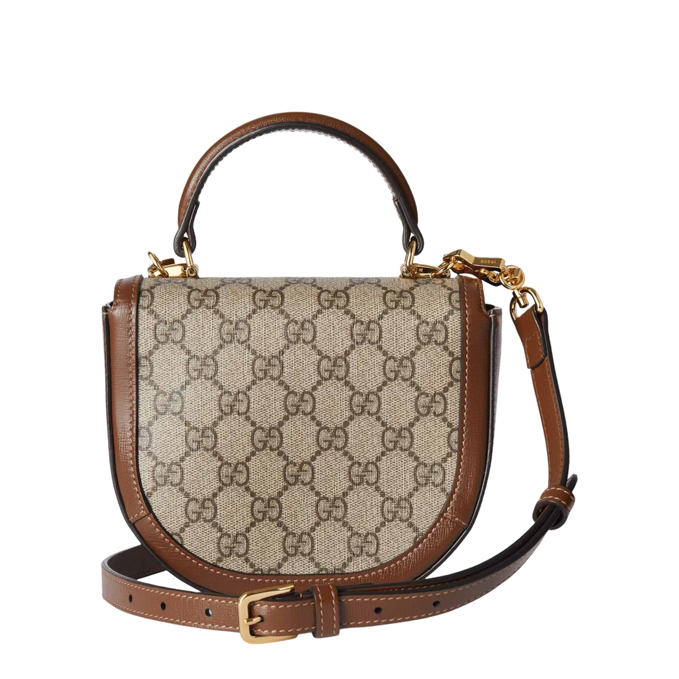 Horsebit 1955 Small Leather Shoulder Bag - Brown - Image 3