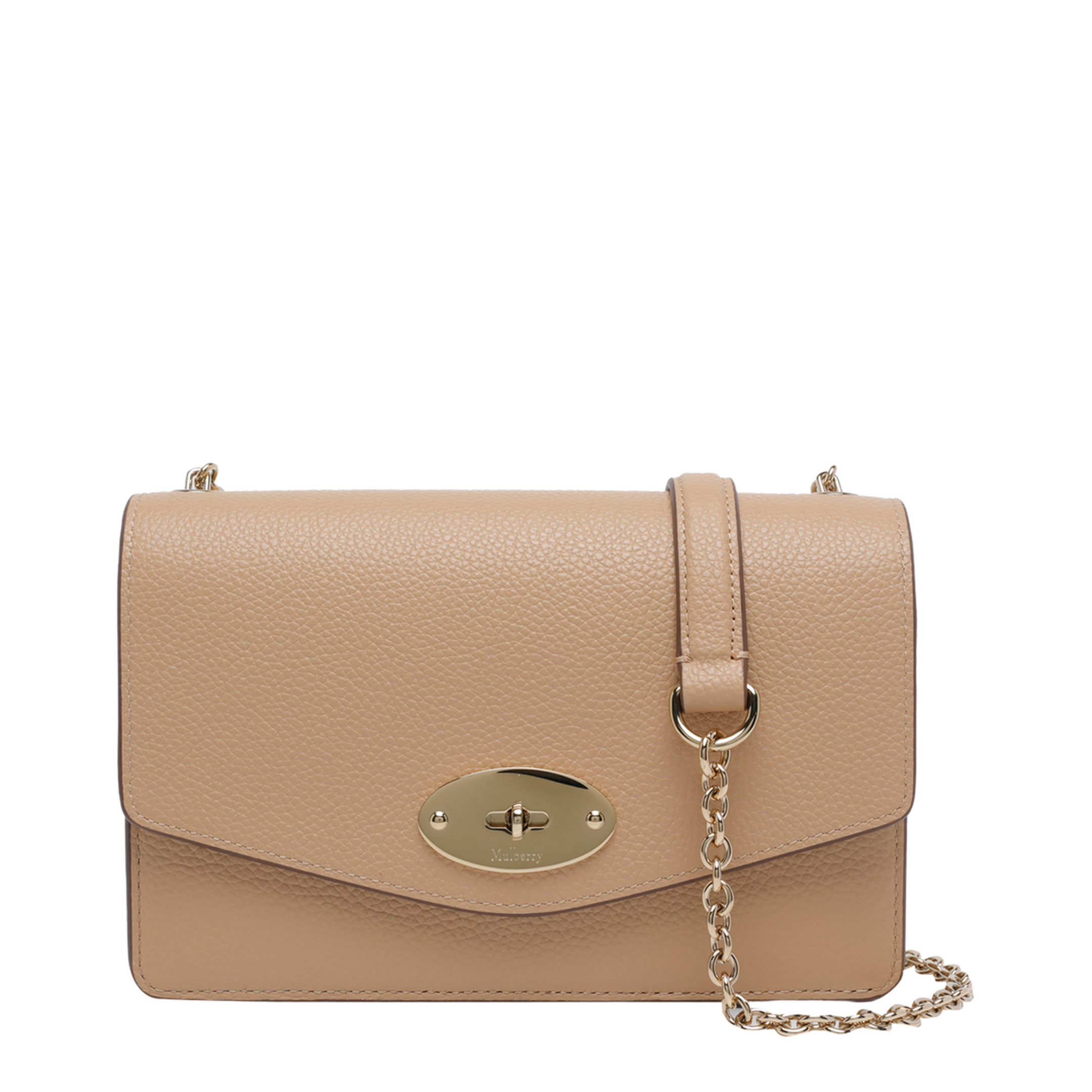 Small Darley Leather Crossbody Bag - Beige - Image 1