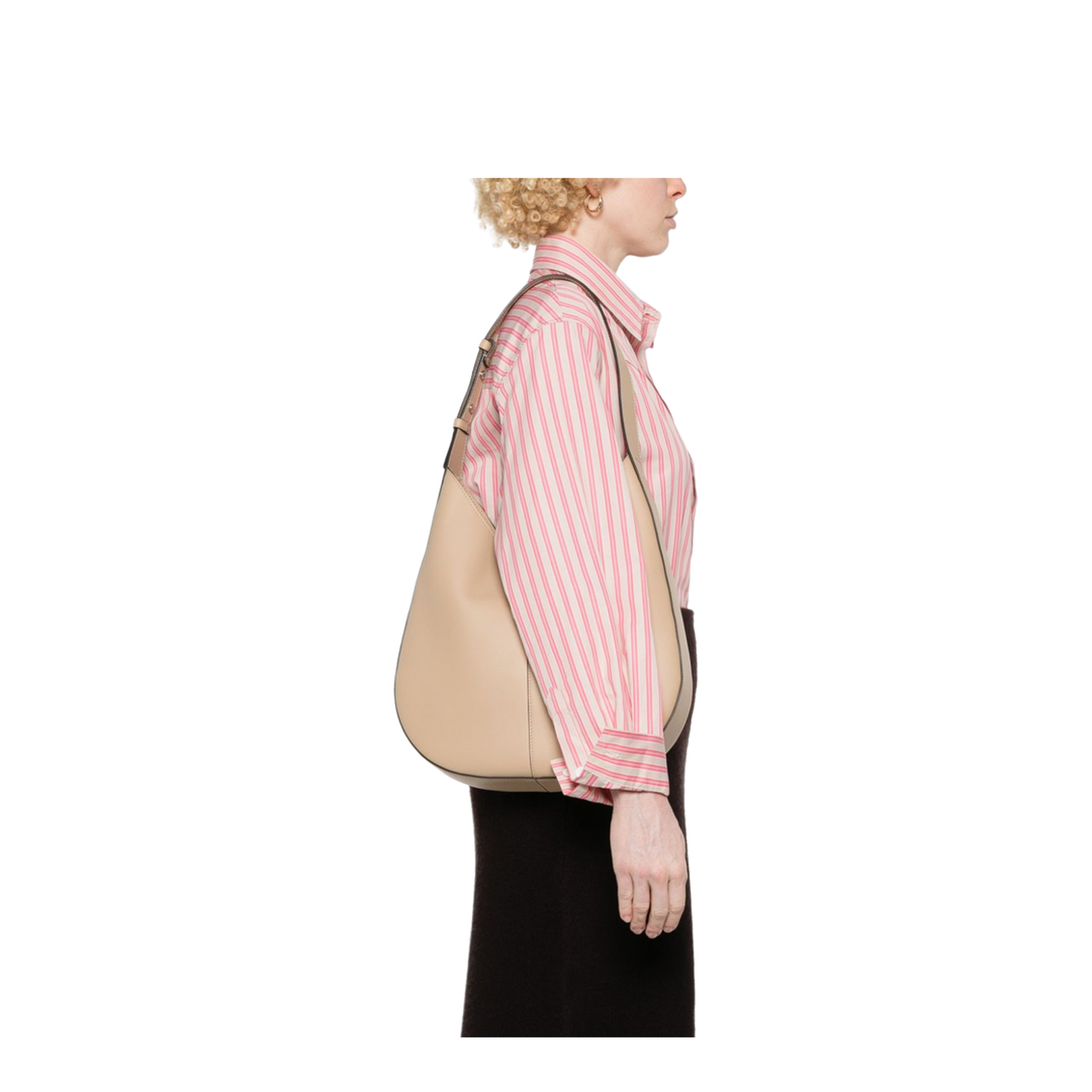 Light Beige Magnetic Adjustable Shoulder Bag - Image 6