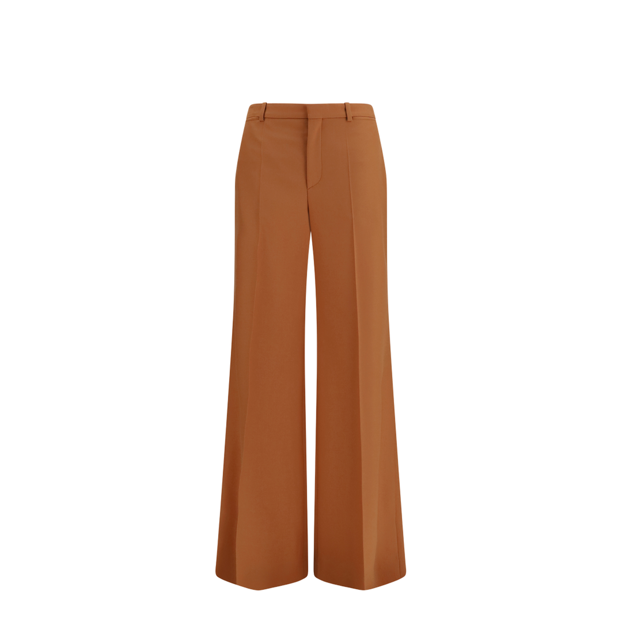 High-waisted flared cotton Pants - Image 1