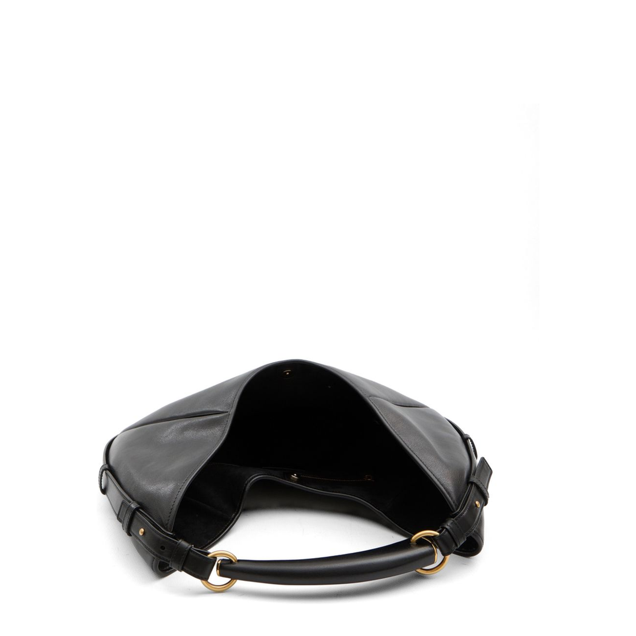 Mombasa Medium Padded Calfskin Hobo Bag - Black - Image 4