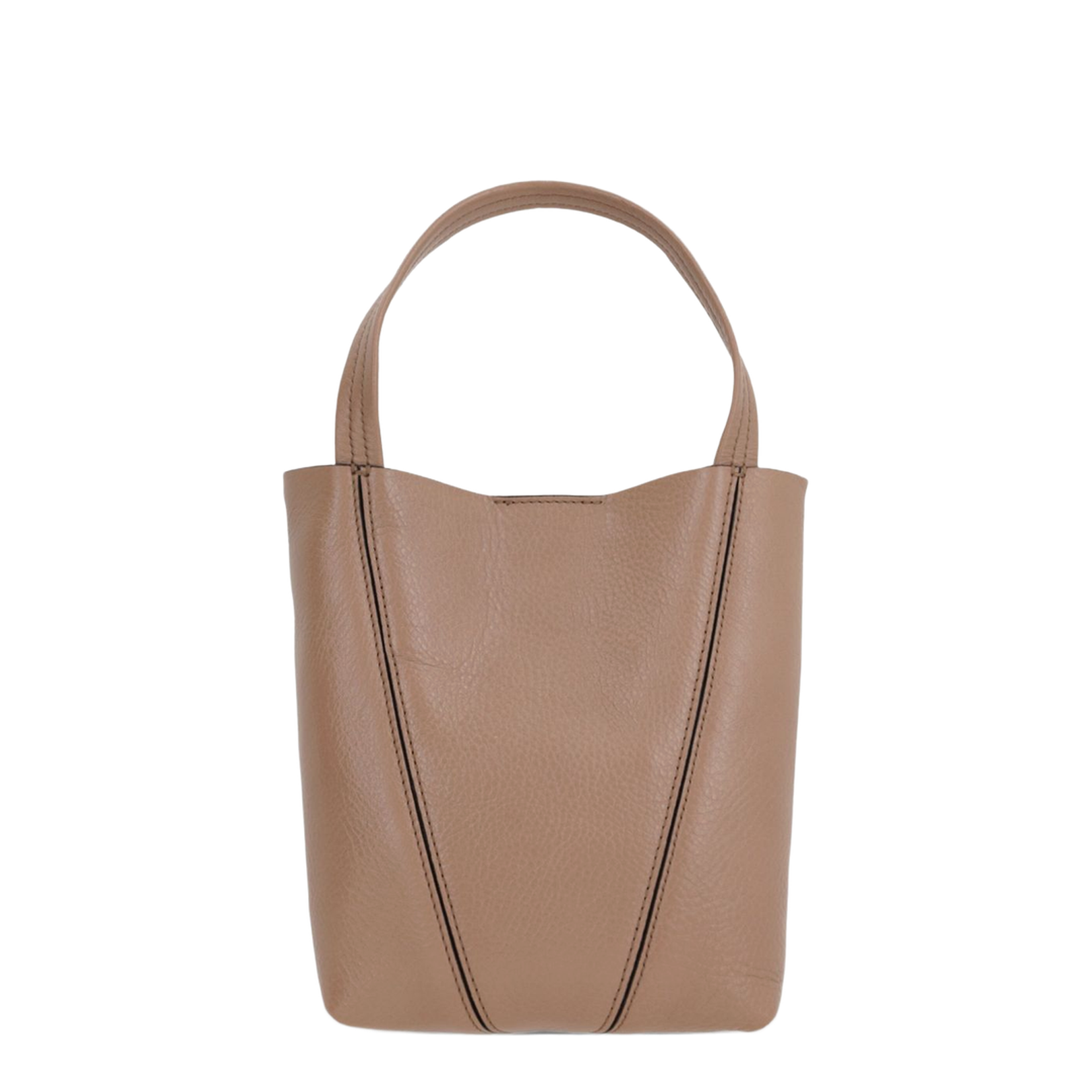Small Spin Tote Bag in Grained Leather - Image 3
