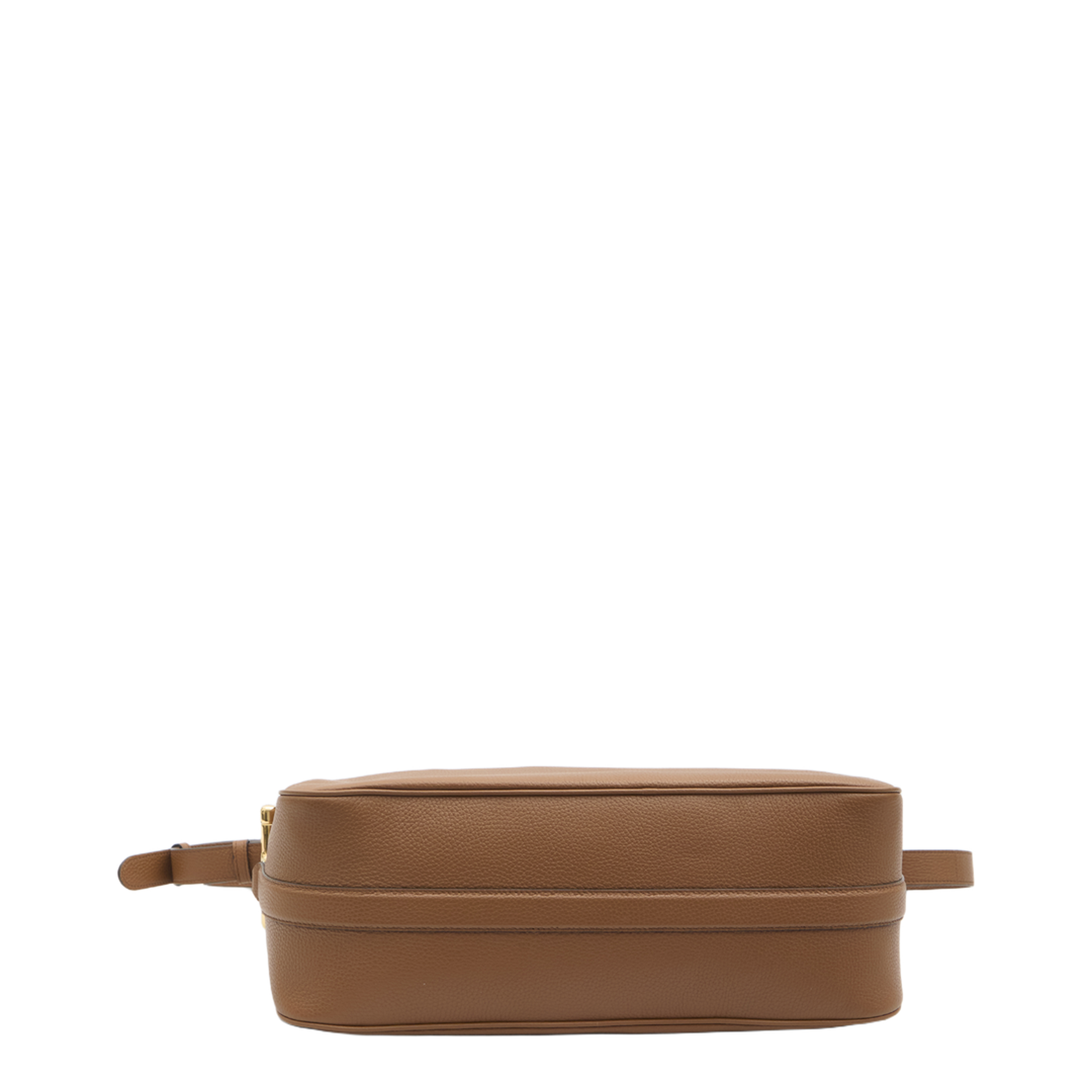 Horsebit Large Soft Grain Leather Shoulder Bag - Brown - Image 3