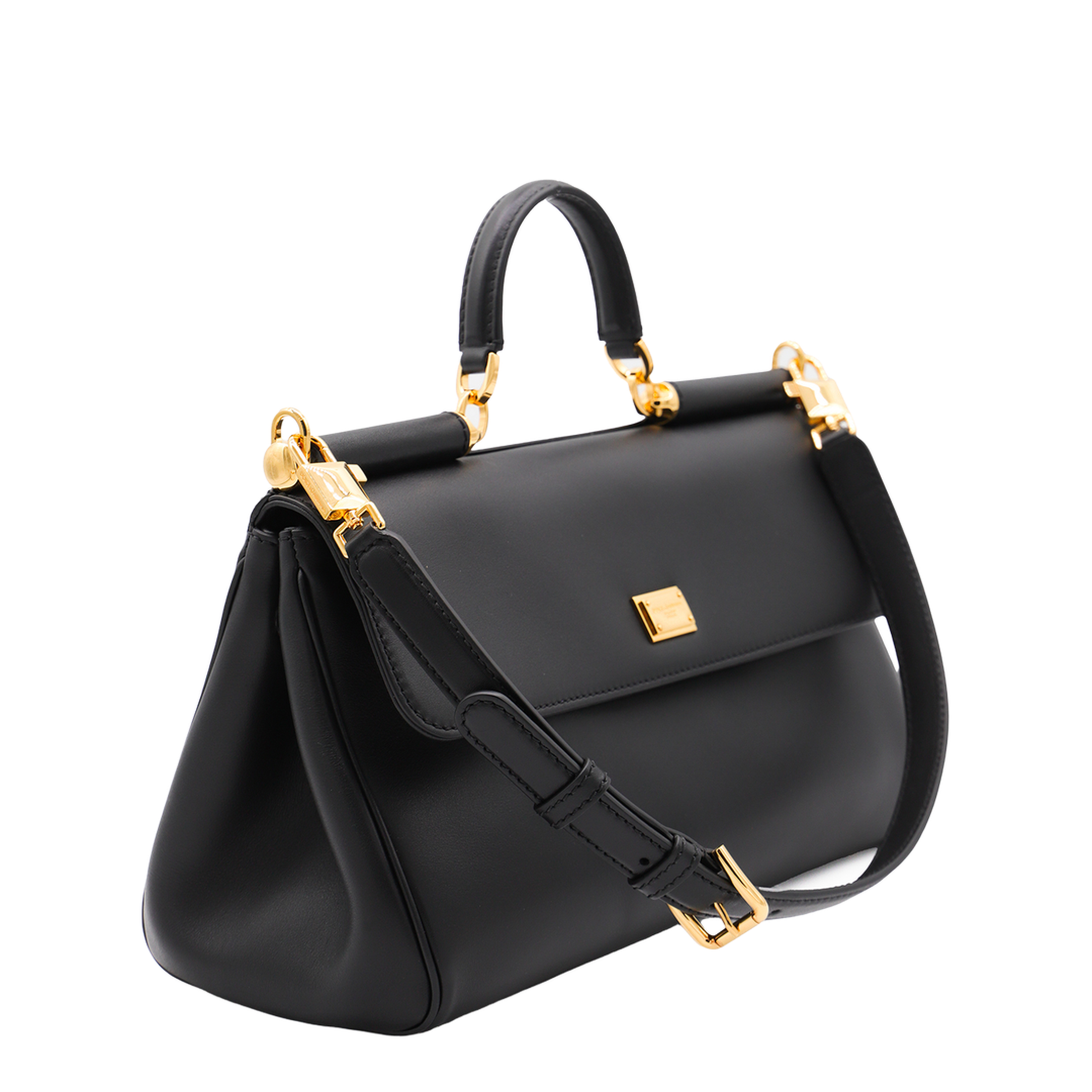 My Sicily Calfskin Handbag - Black - Image 3