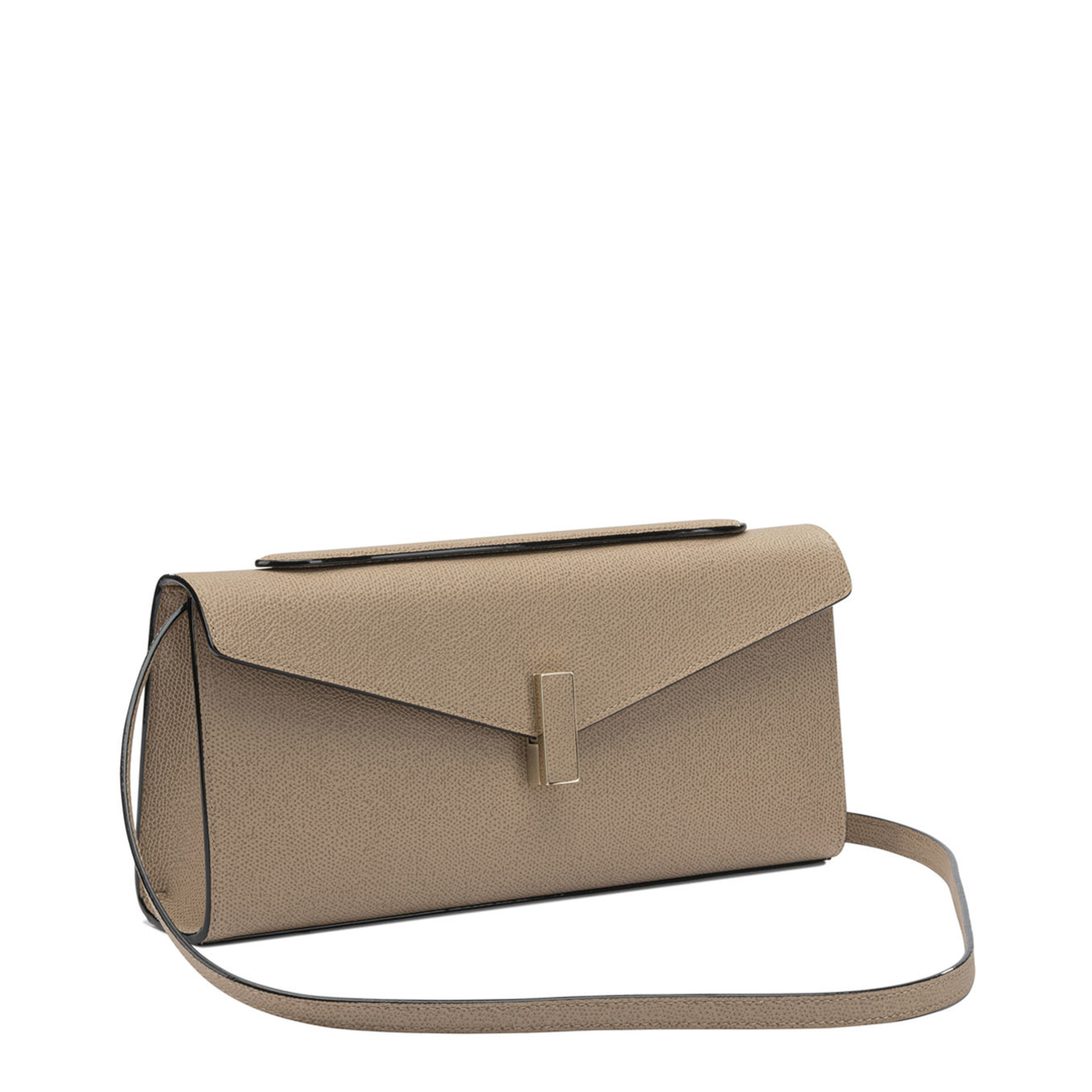 Iside Medium Calf Leather Clutch - Cashmere Beige - Image 2