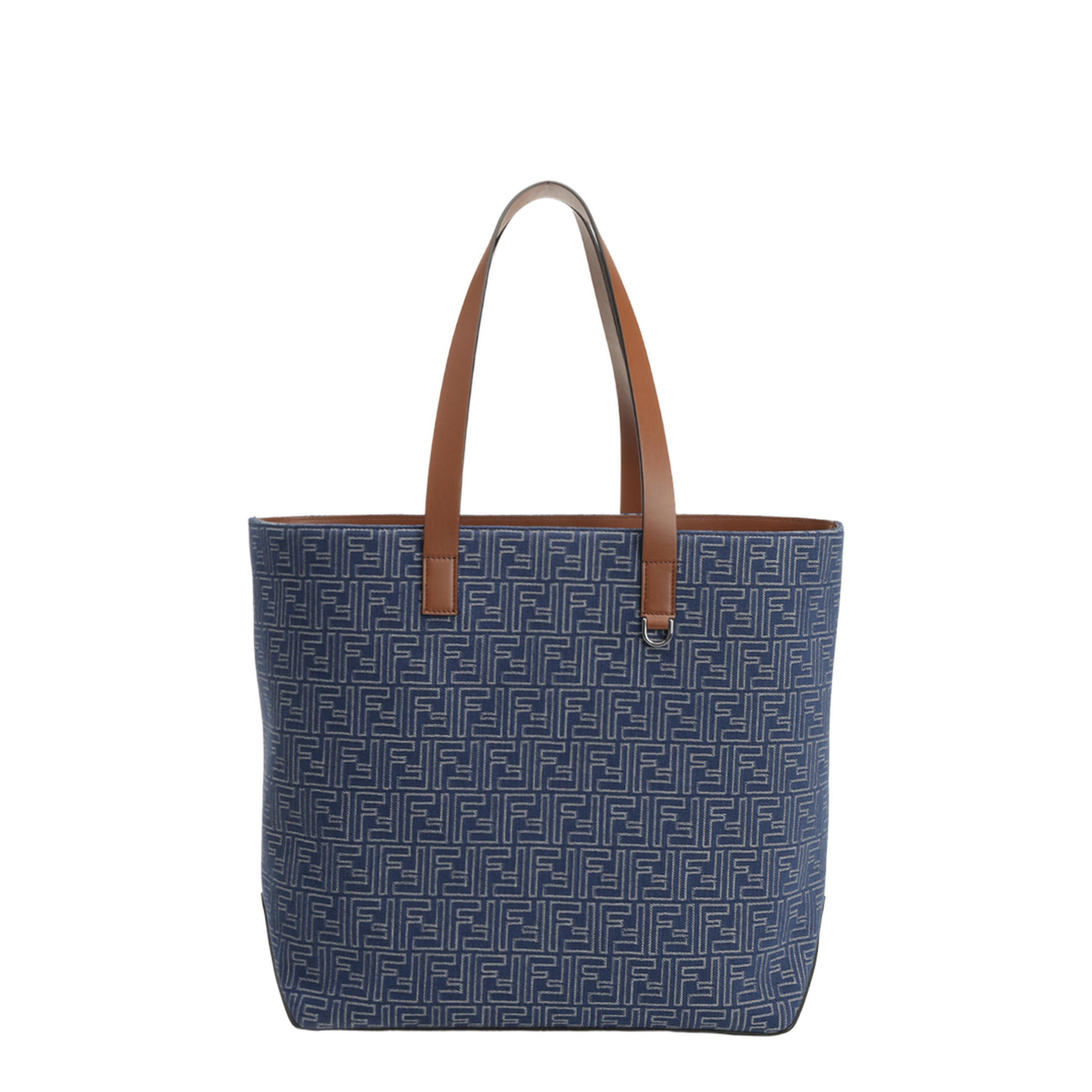 FF Medium Canvas Tote Bags - Navy Blue - Image 1