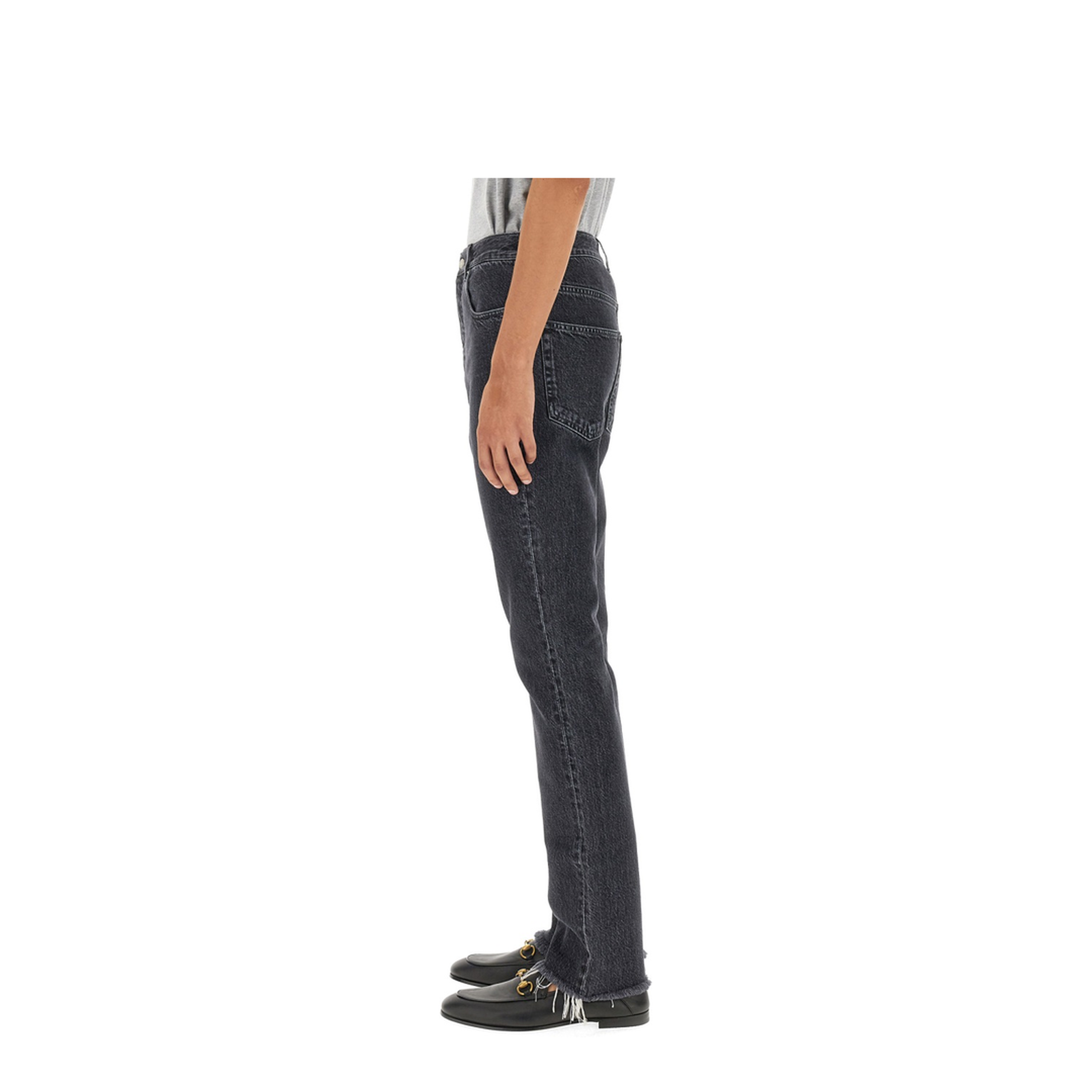 Denim Pants With Label - Image 4