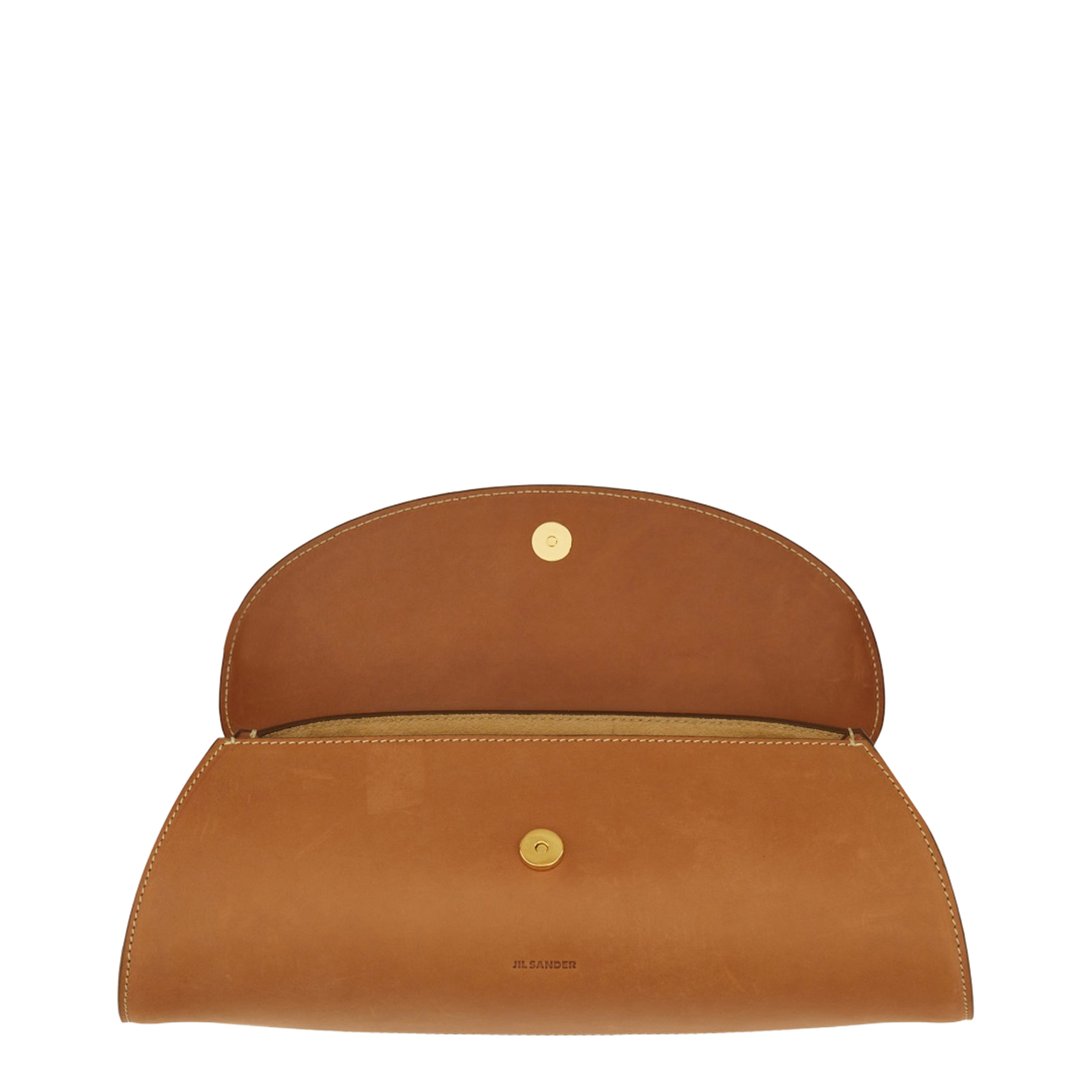 Cannolo Small Calf Leather Shoulder Bag - Tan - Image 3