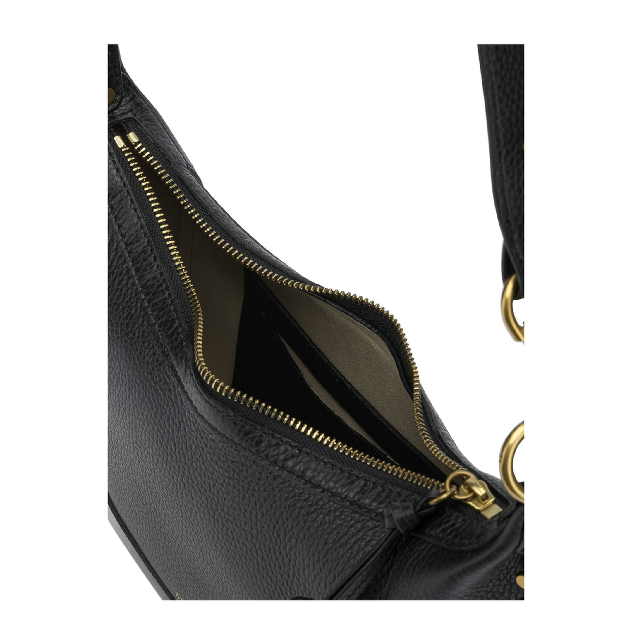 Naoko Medium Calfskin Shoulder Bag - Black - Image 5