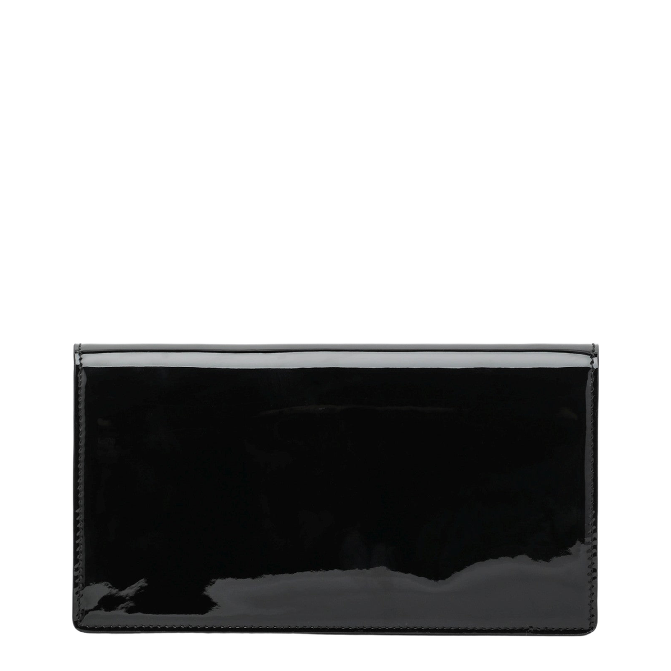 Bettina Patent Calf Leather Clutch - Black - Image 2