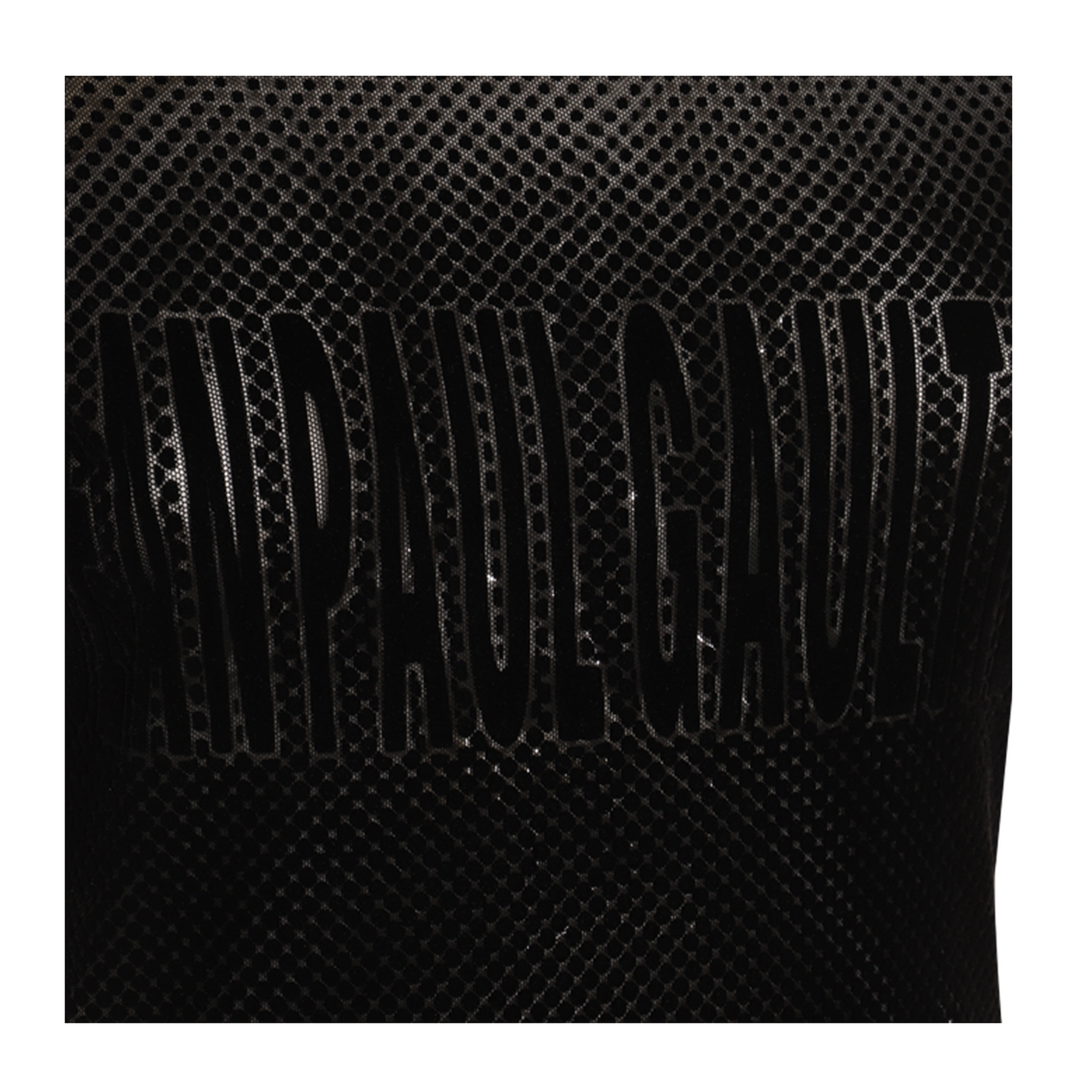 Mesh Dress with Flocked Logo - Image 5