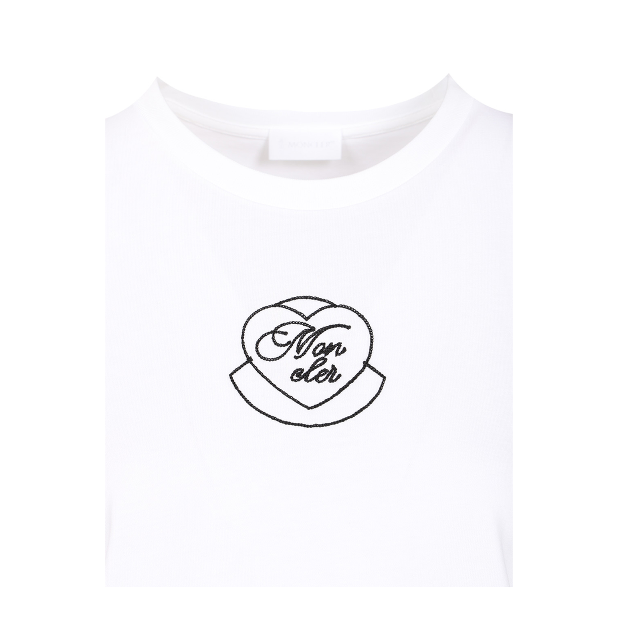 Women's Logo Cotton T-Shirt White - Image 3
