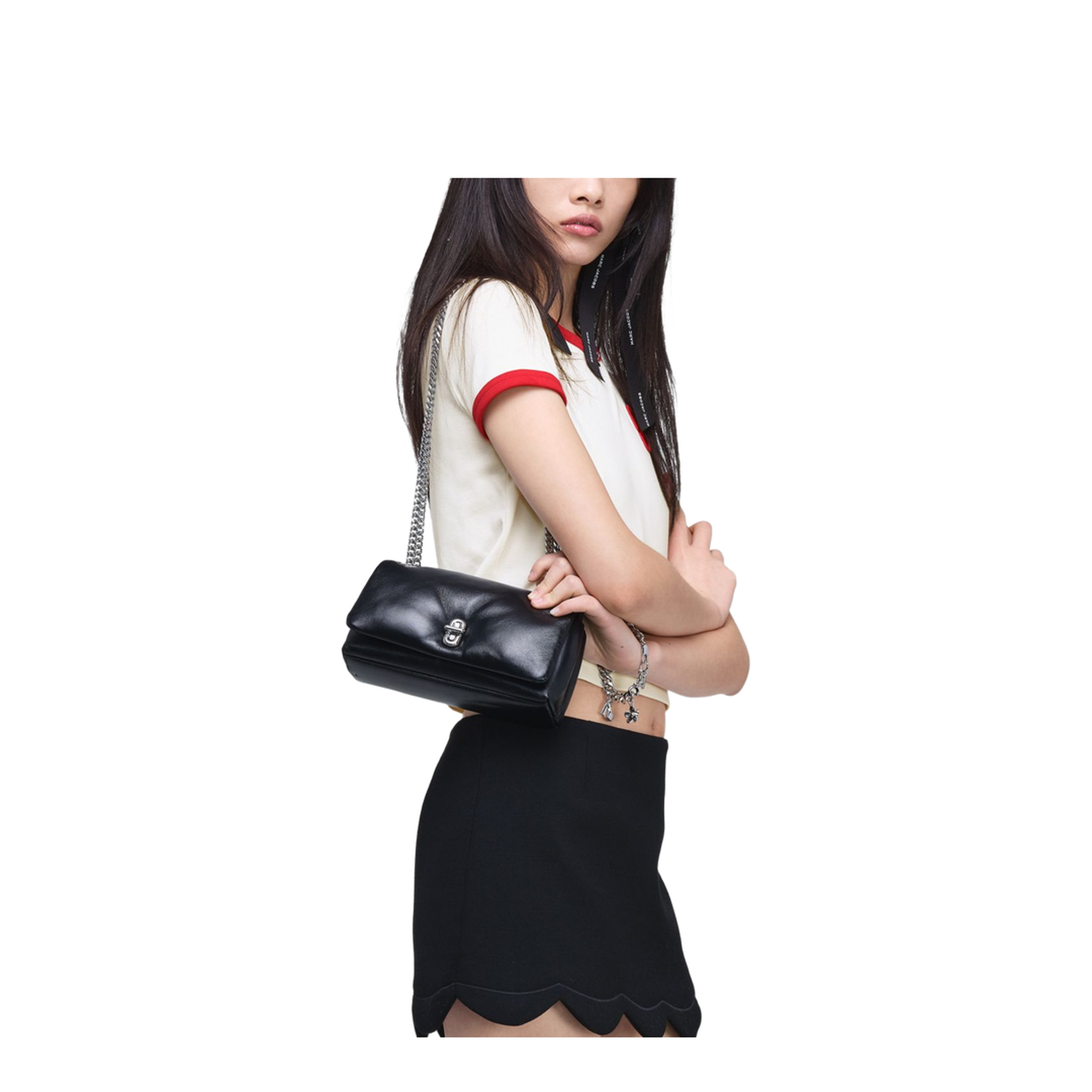 Scene Lamb Leather Mini Bag - Black - Image 6