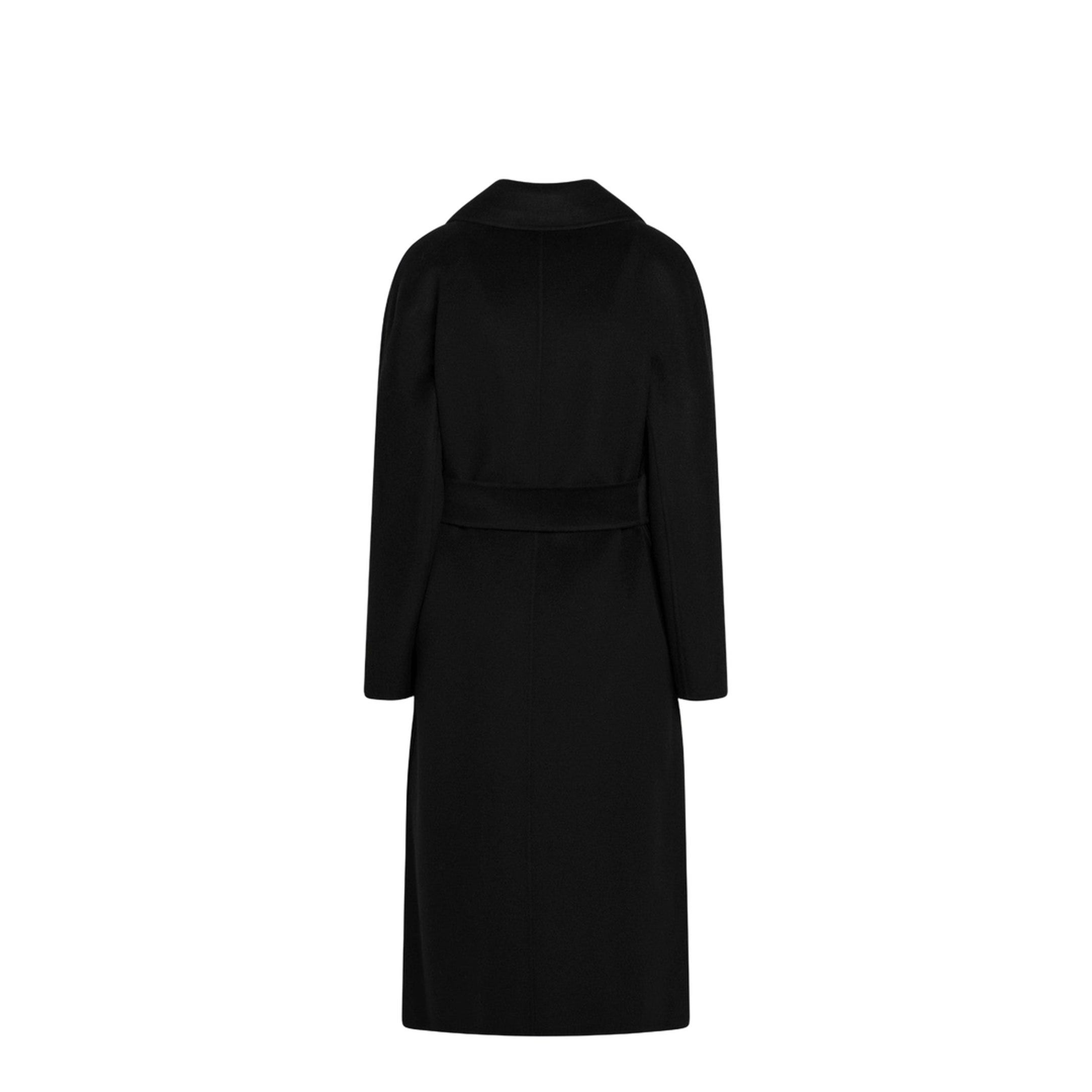 Black Coat with Belt - Image 2