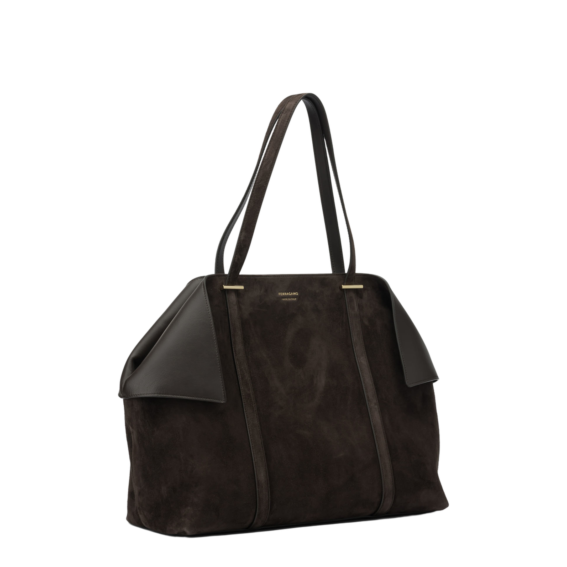 Scarf Large Calfskin Suede Tote Bag - Testa Di Moro - Image 2
