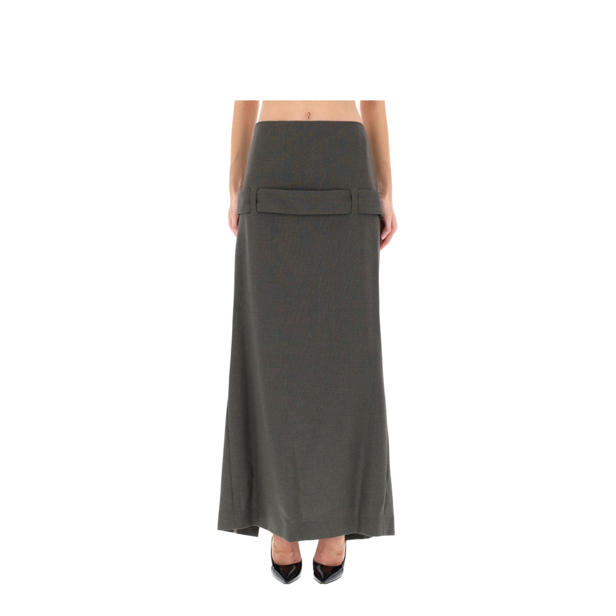 Deconstructed Skirt with Martingale Detail - Image 1