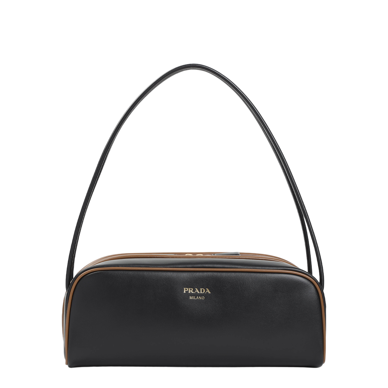 Calfskin Shoulder Bag - Black - Image 1