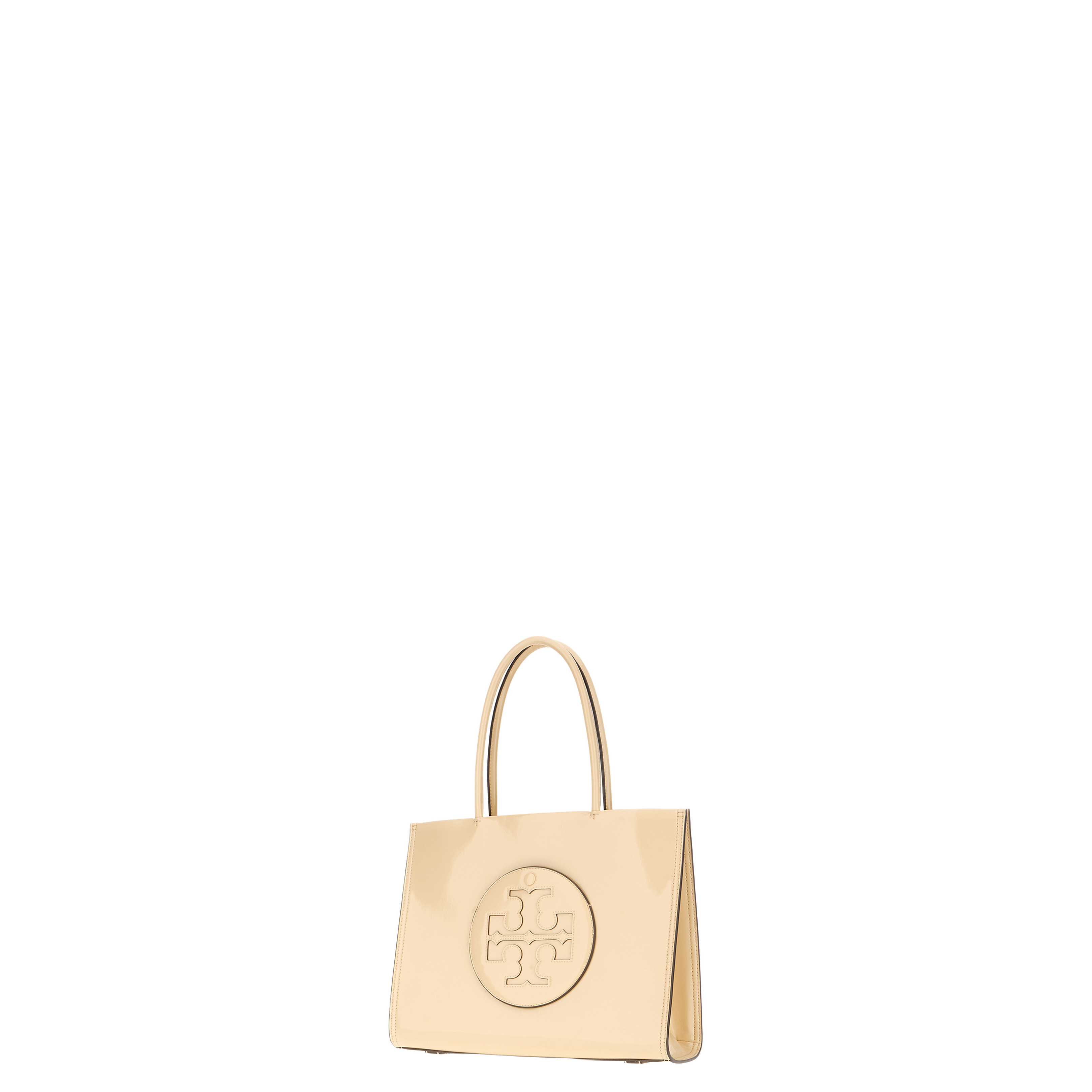 Cream Synthetic Leather Ella Bio Small Shopping Bag - Image 4