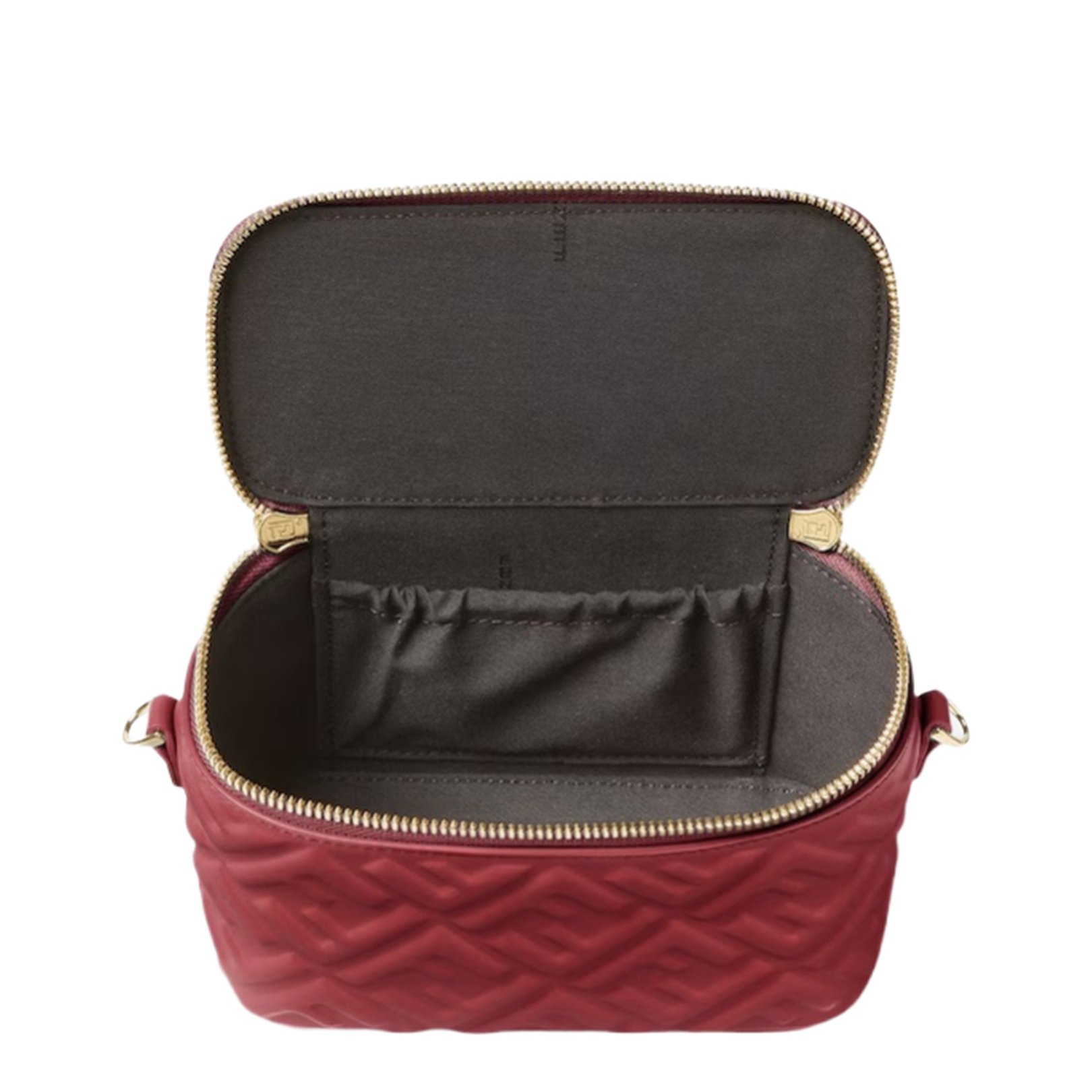 Vanity Satchel Bag Leather Red - Image 4