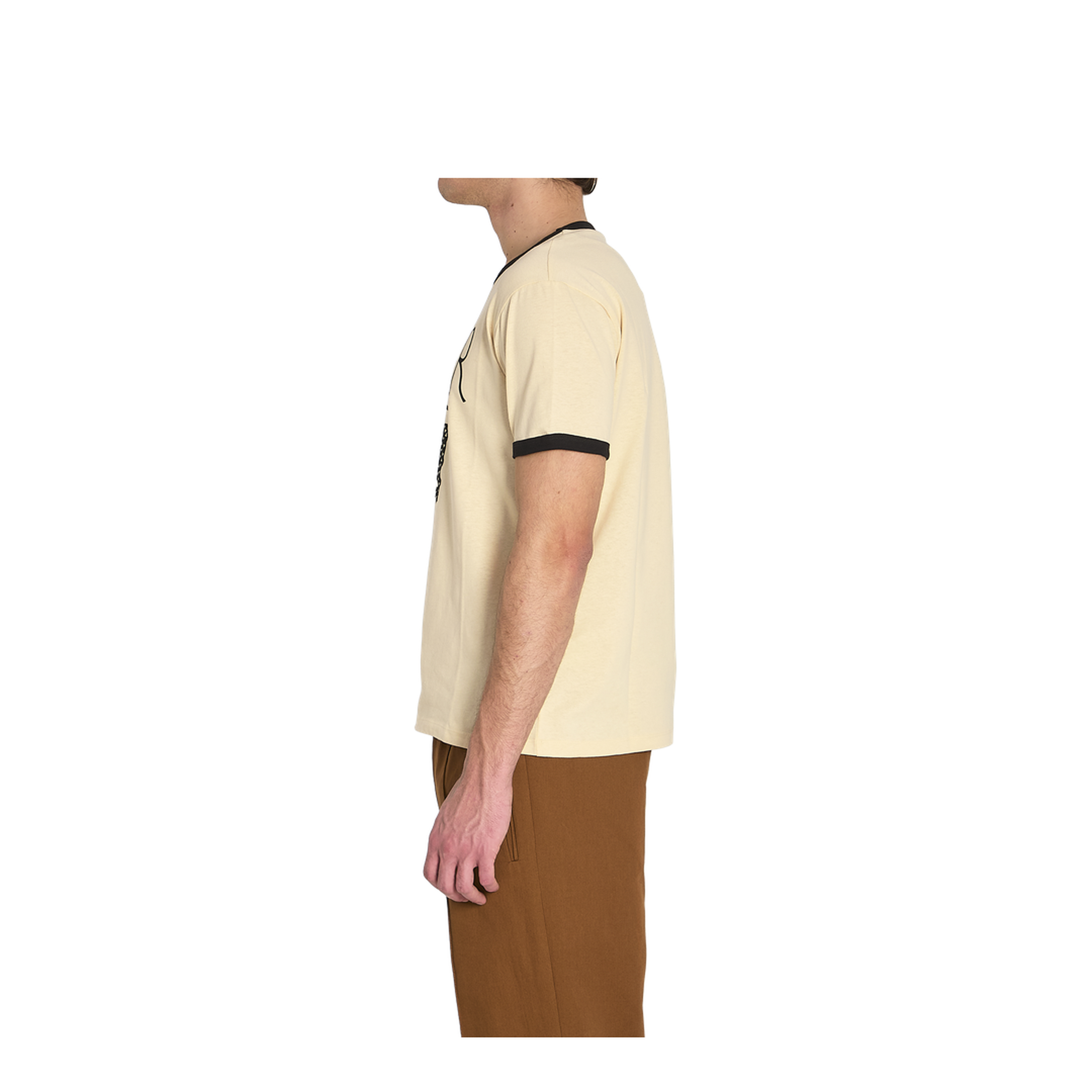 Beige Cotton T-Shirt - Image 3