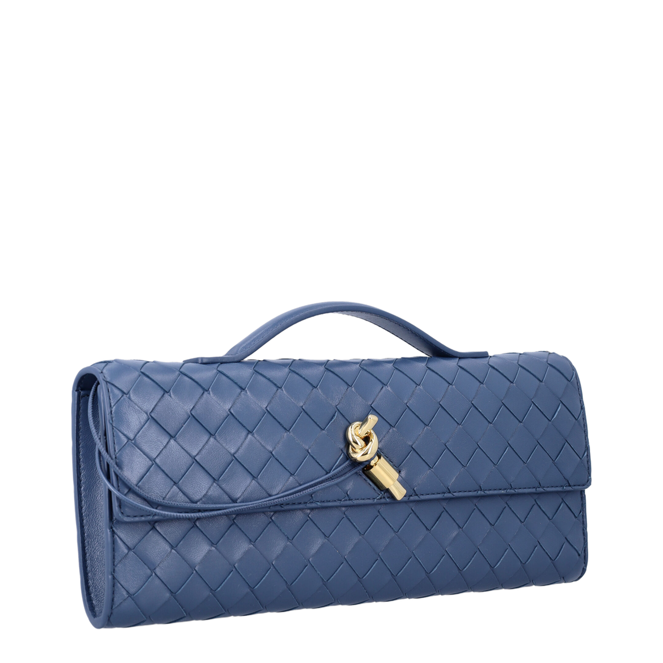 Andiamo Lambskin Clutch - Blue Venezia - Image 2