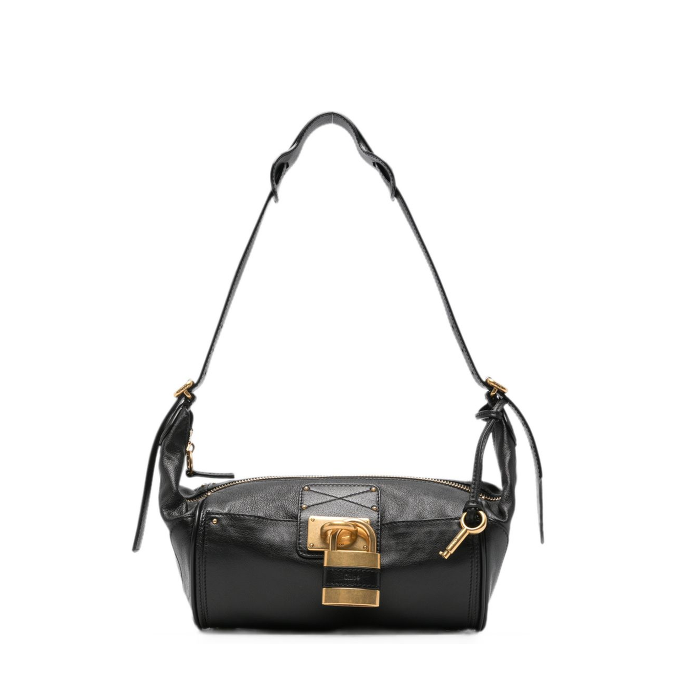 Paddington Grained Buffalo Leather Crossbody - Black - Image 1