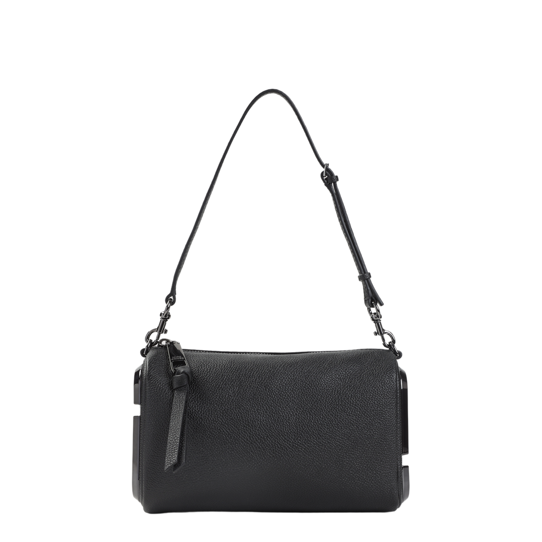 The Snapshot Leather Shoulder Bag - Black - Image 2