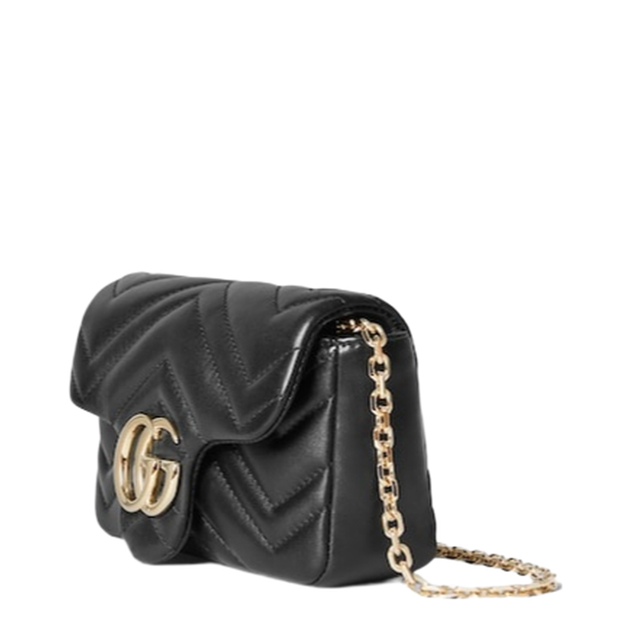 Marmont Mini Shoulder Bag in Black Leather - Image 2