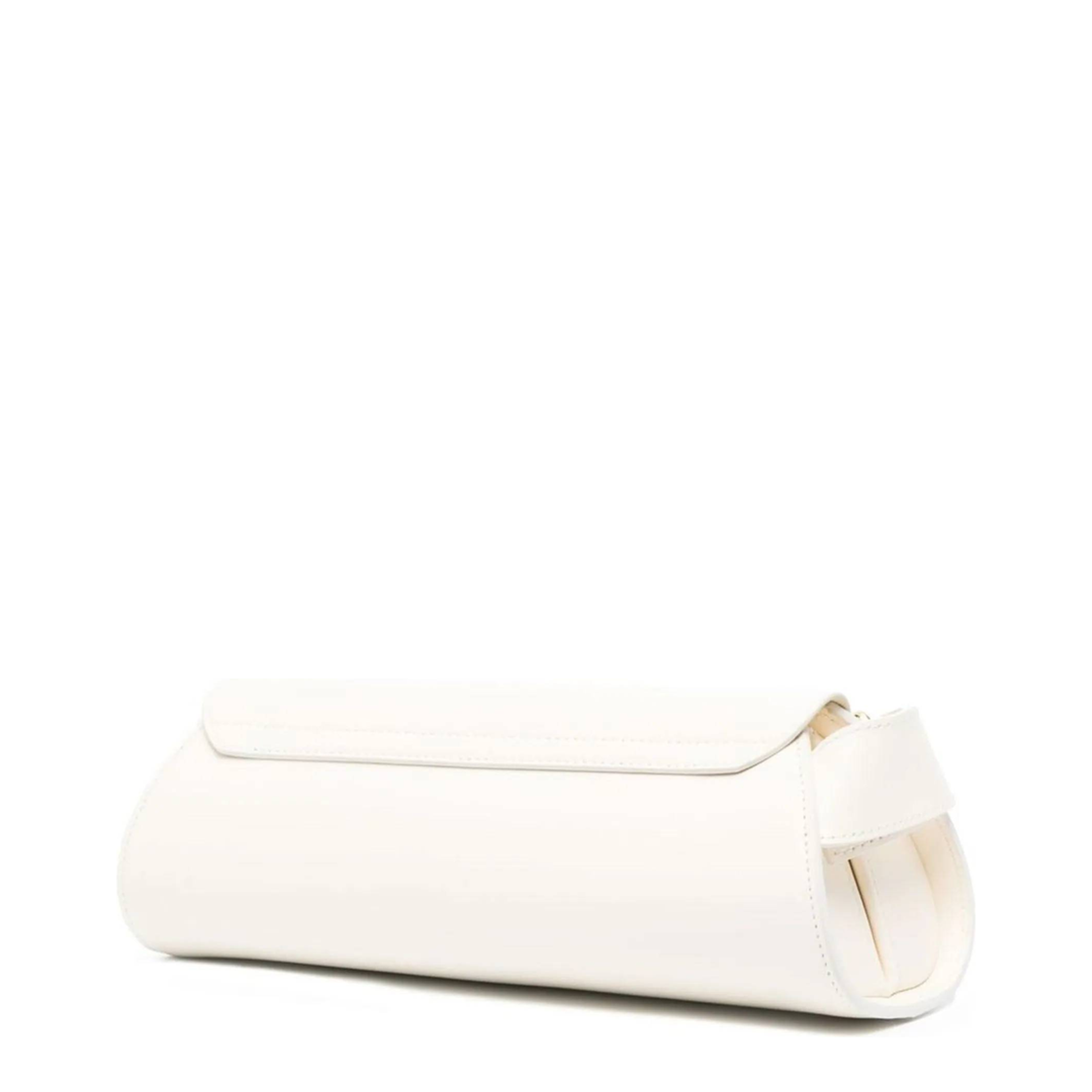 Ivory Leather Small Cannolo Shoulder Bag - Image 2