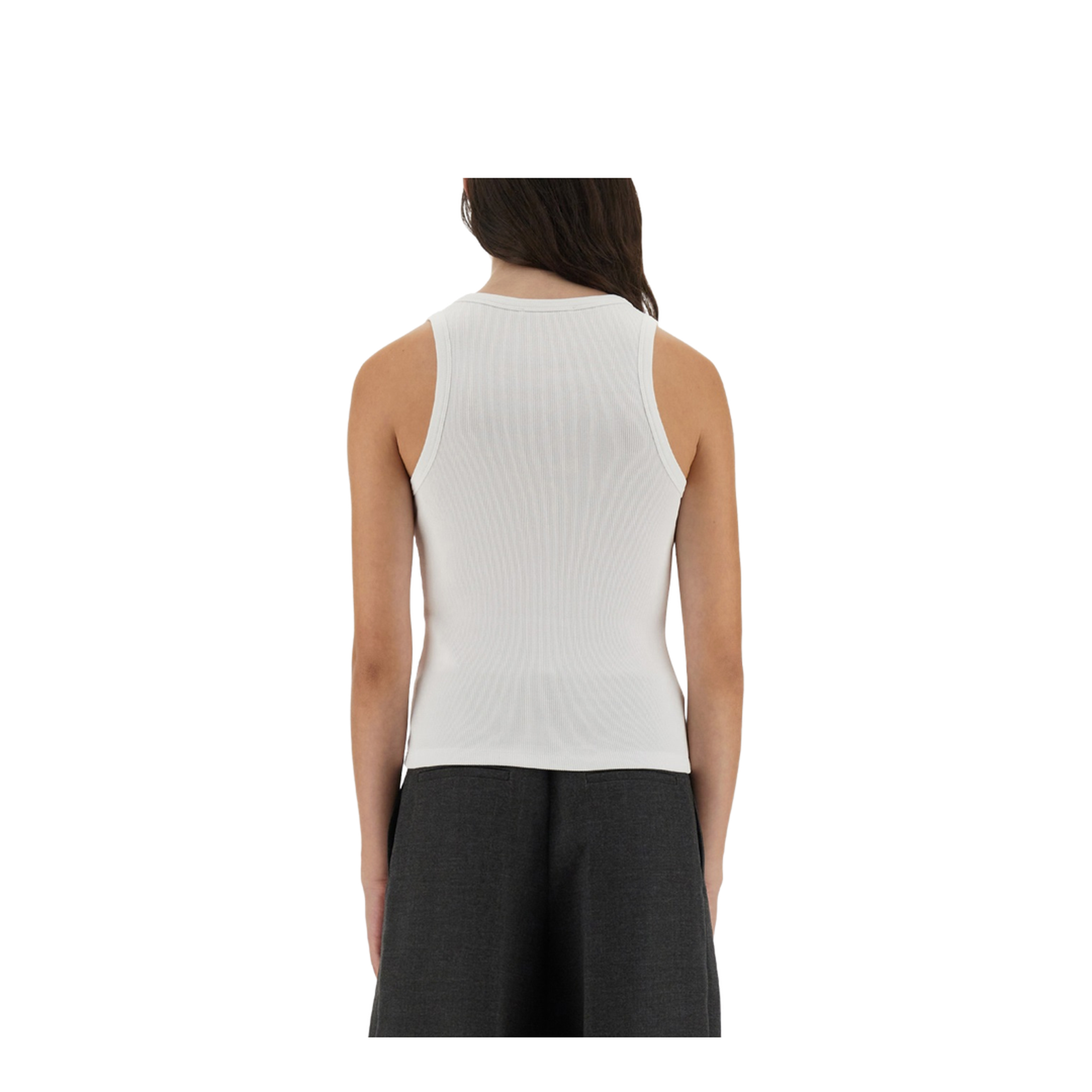 Slim Tank Top with Logo Print - Image 3