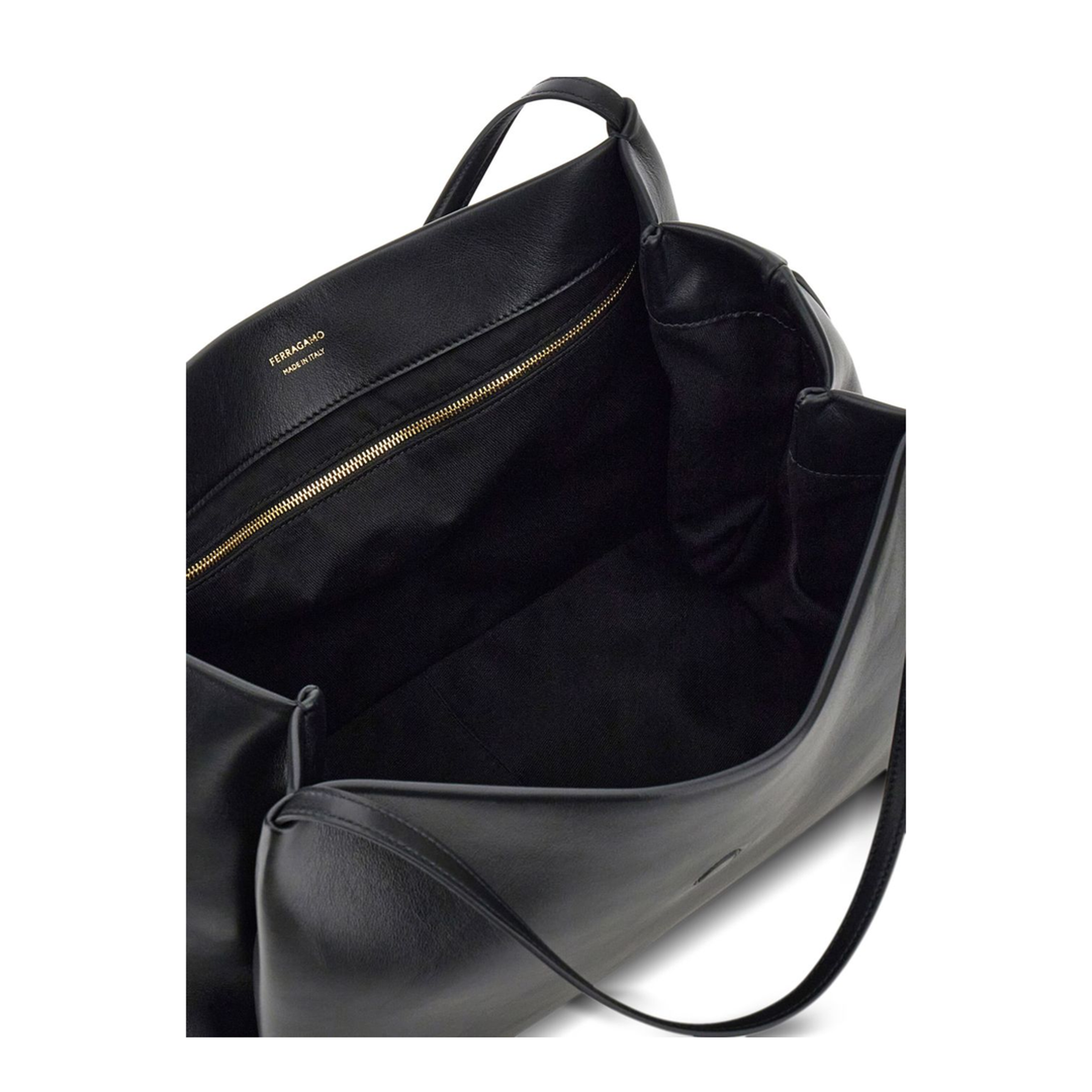 Gancini Calfskin Tote - Black - Image 6