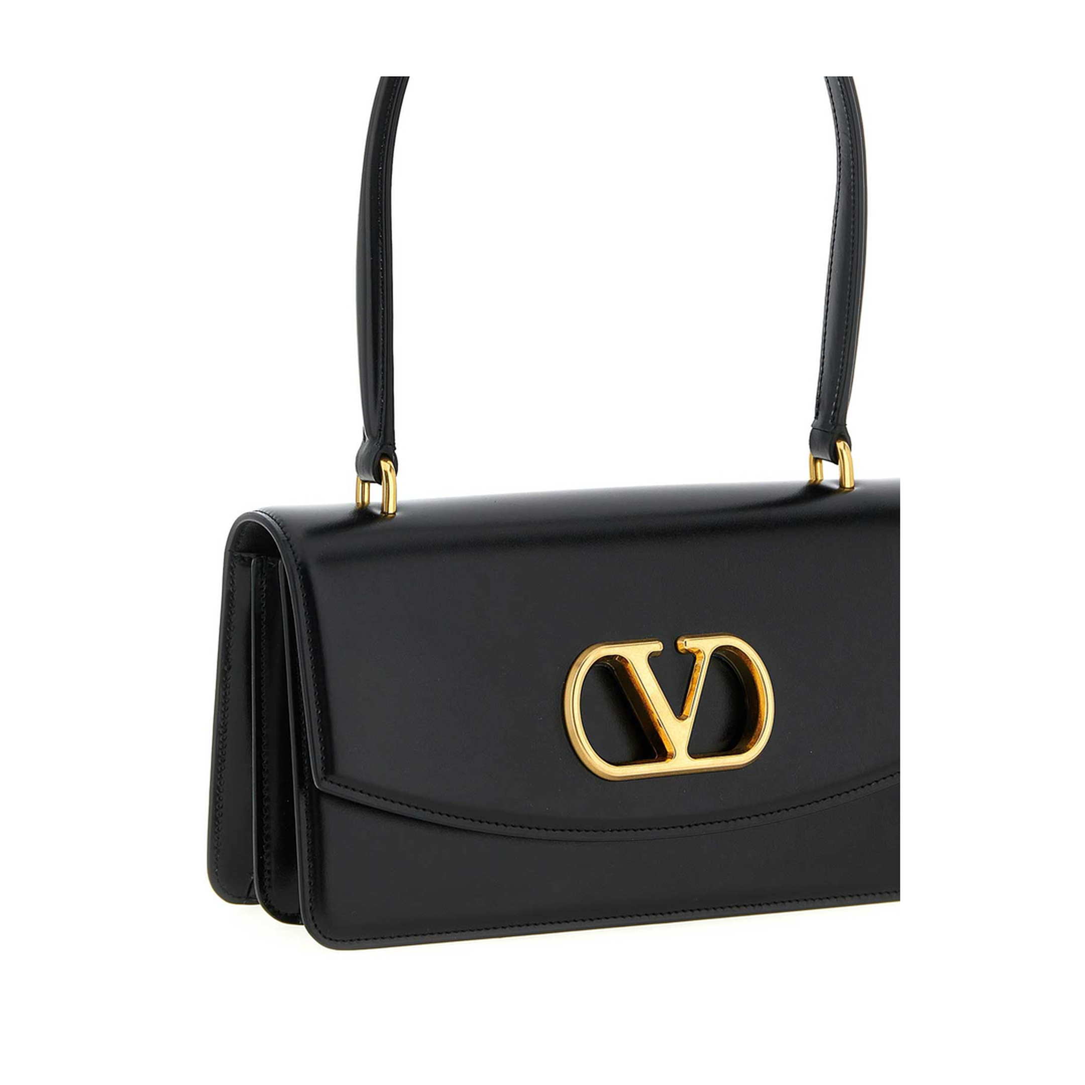Vain Calfskin Shoulder Bag - Black - Image 3