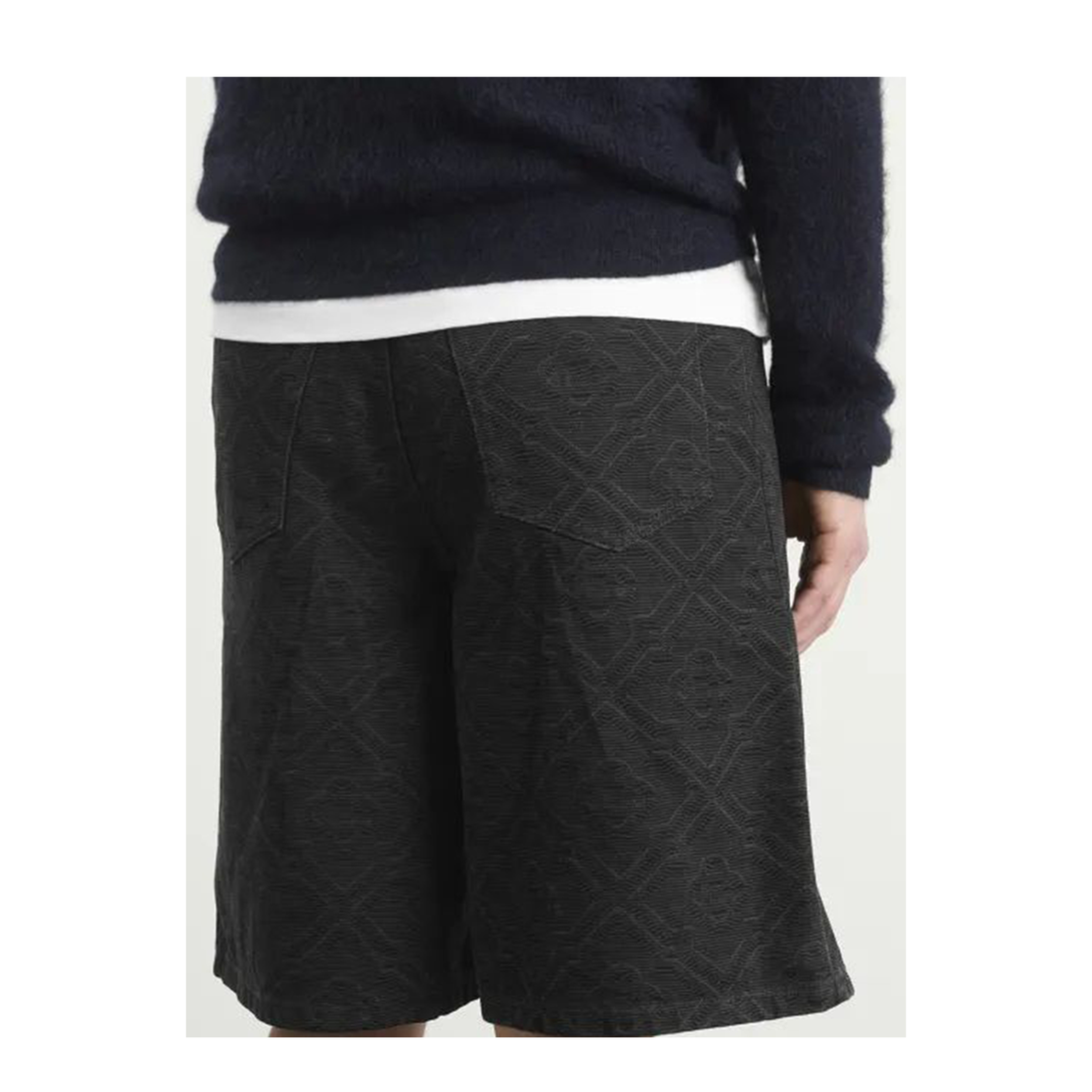 Laser Monogram Denim Shorts - Image 3