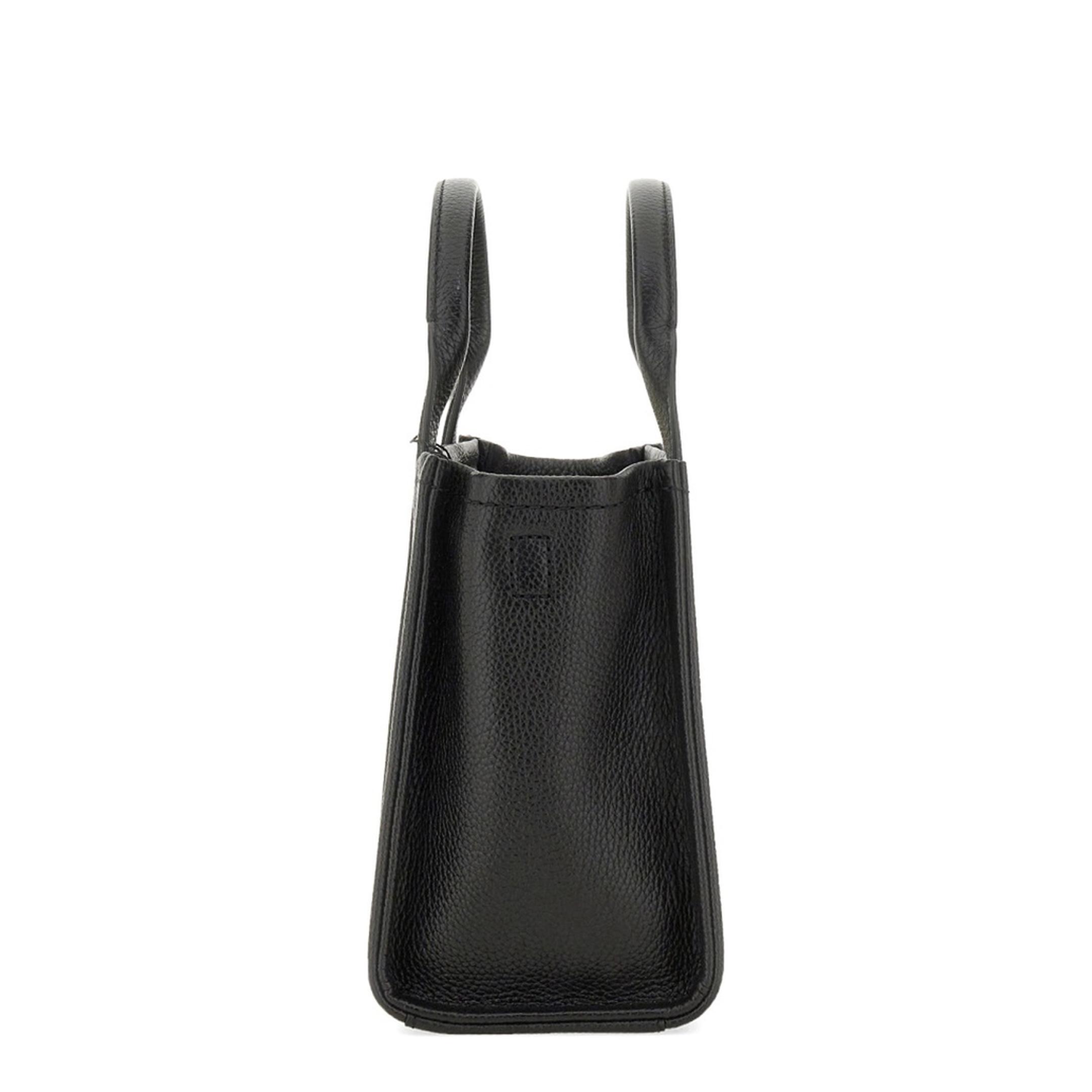 The Small Tote Bag Grainy Leather Bag in Black - Image 10