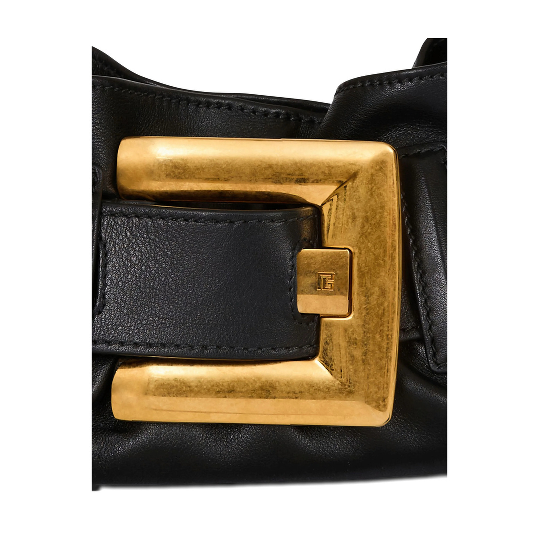 Shoulder Bag Leather Black - Image 4