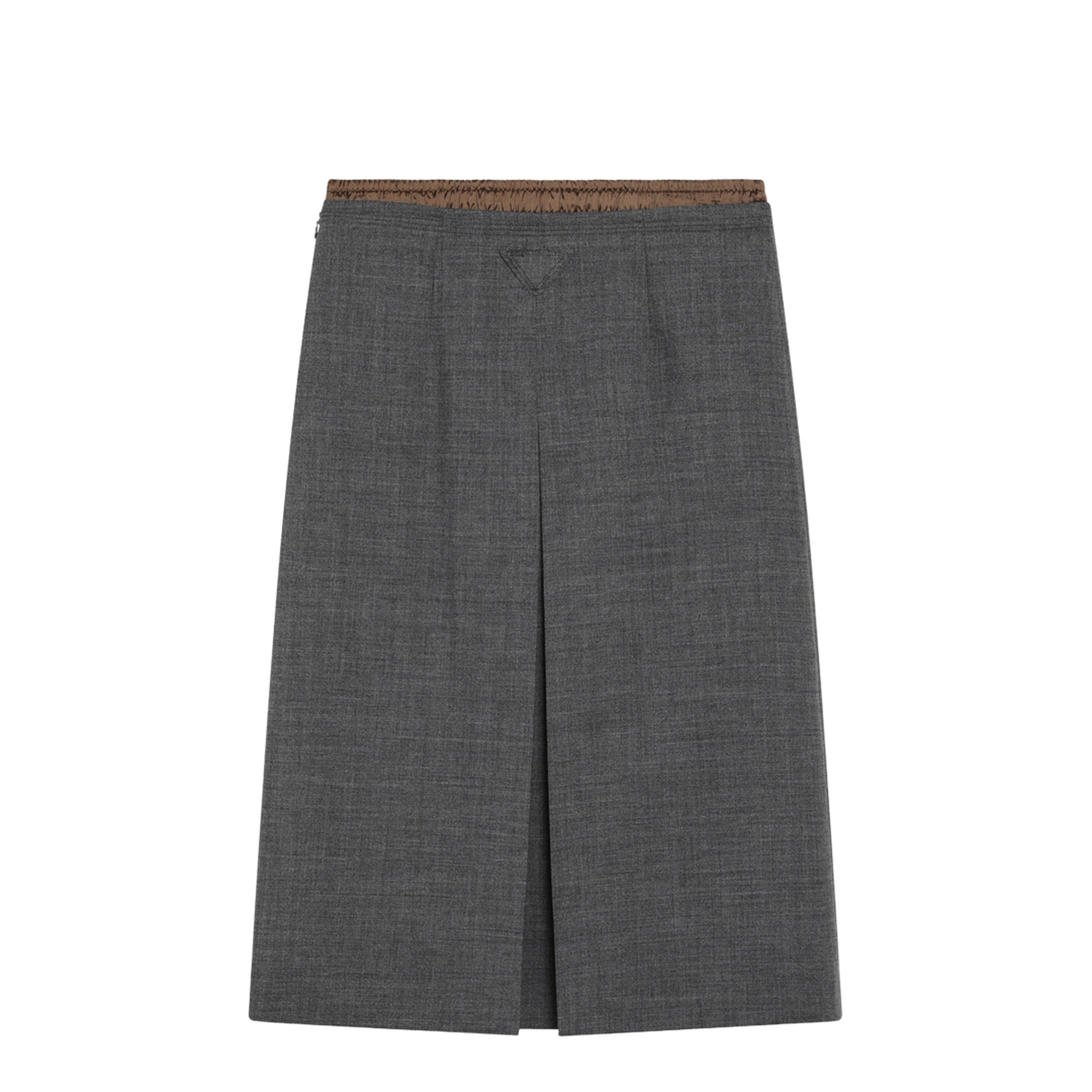 Slate Grey Wool Skirt - Image 2