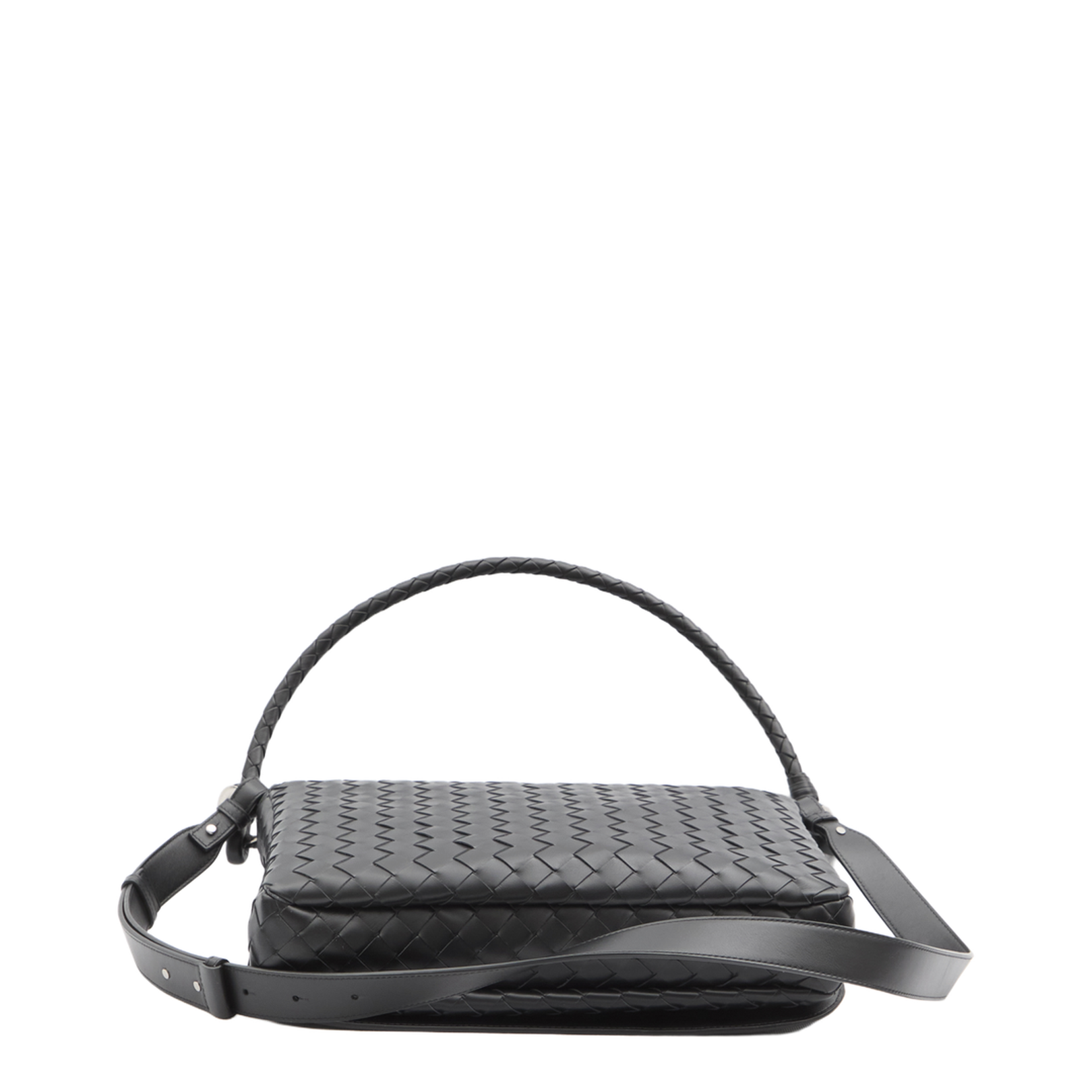 Swing Medium Leather Shoulder Bags - Black - Image 3