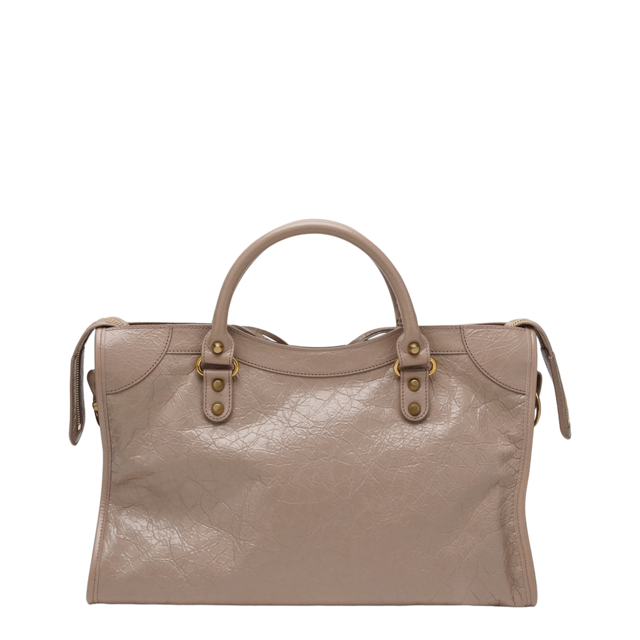 Le City Medium Hammered Lamb Leather Shoulder Bag - Blush Pink - Image 2