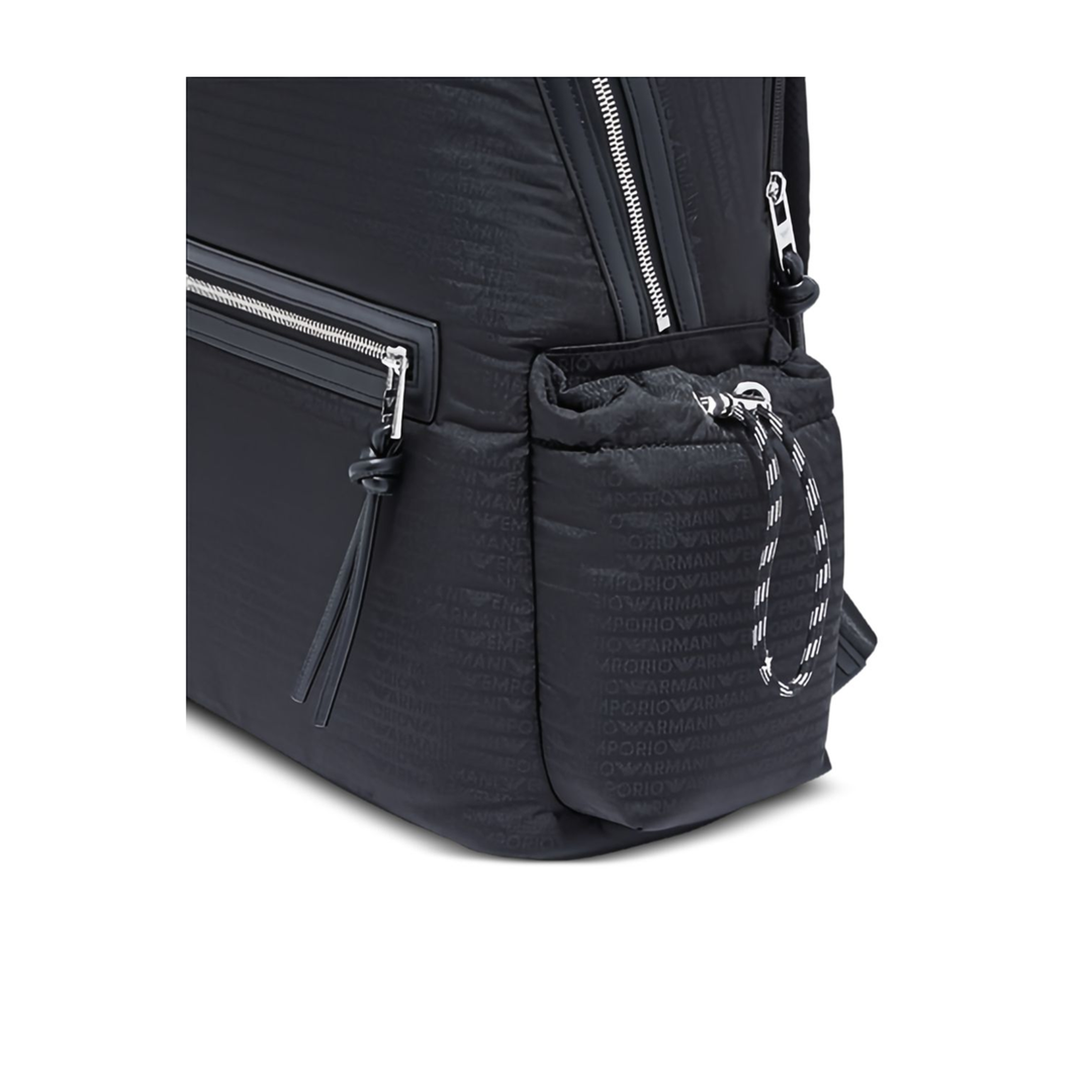 Monogram Nylon Backpack - Nero / Black - Image 4