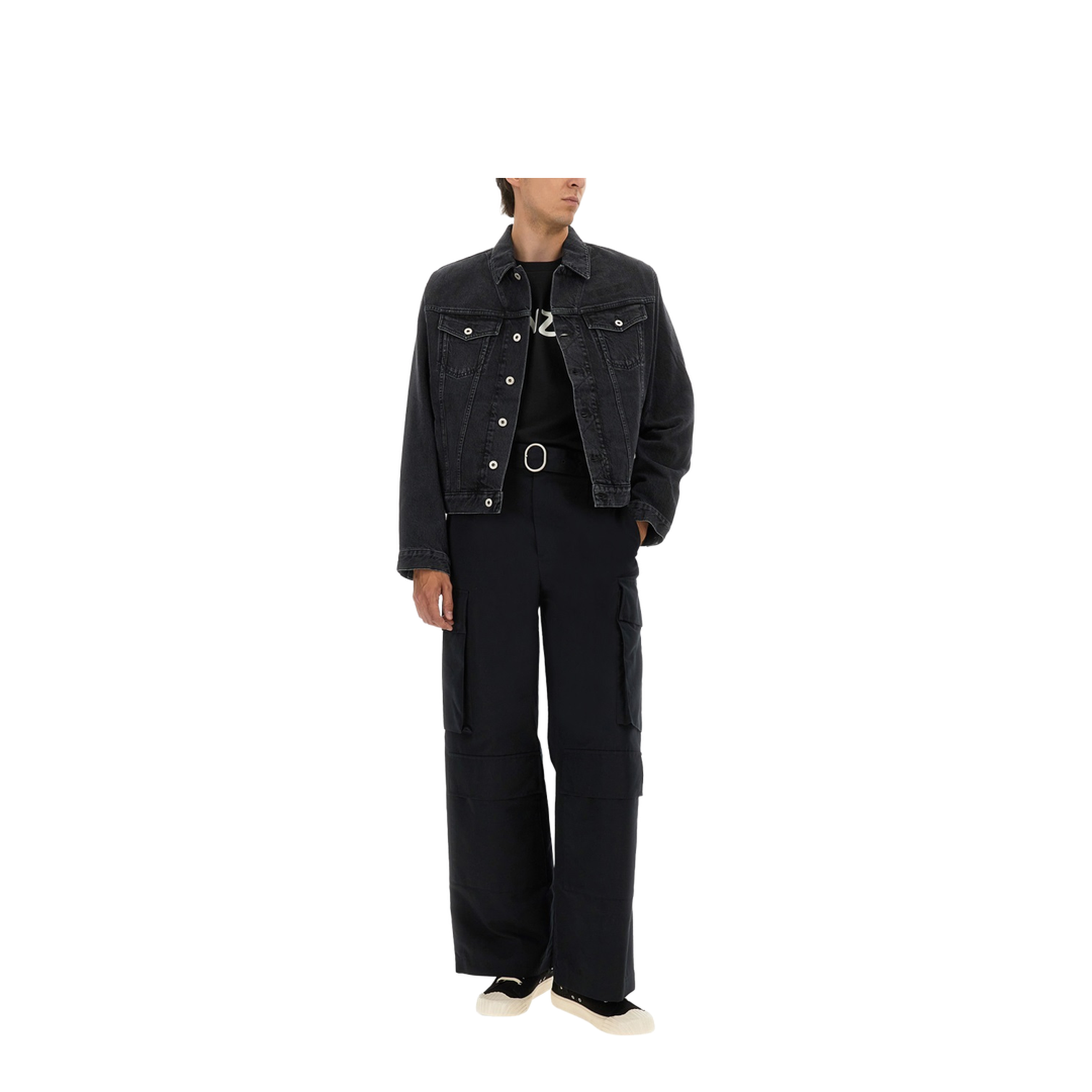 Trucker Jacket with Boke Flower Embroidery - Image 2