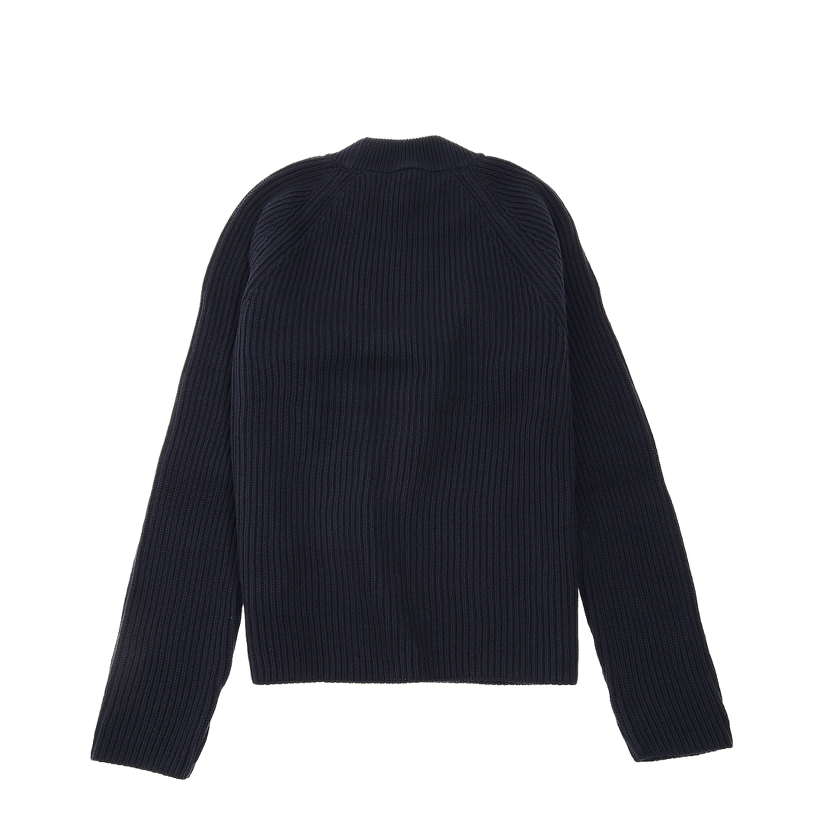 Navy Roll Neck Sweater Night Blue Red - Image 2