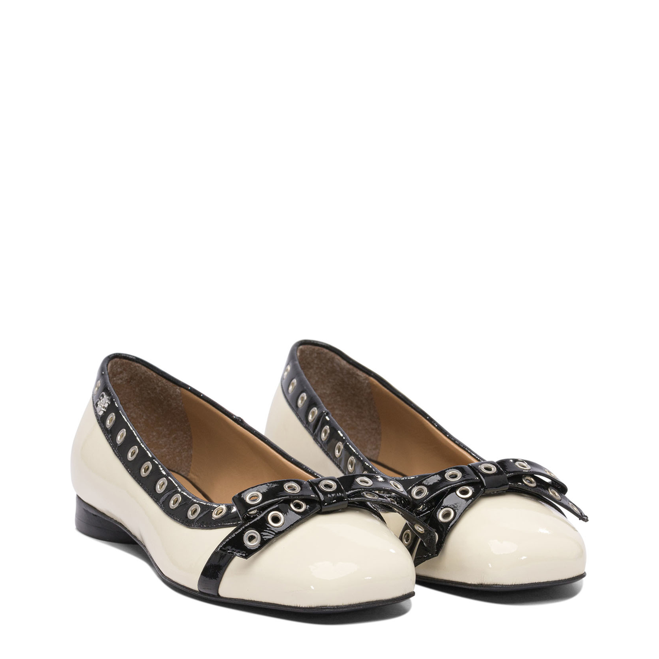 Eyelet Bow Ballet Flats - Image 2