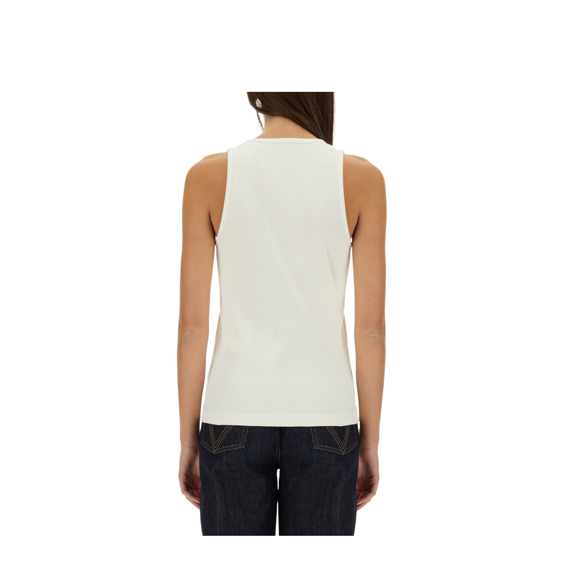 Ribbed Cotton Jersey Top - Image 3