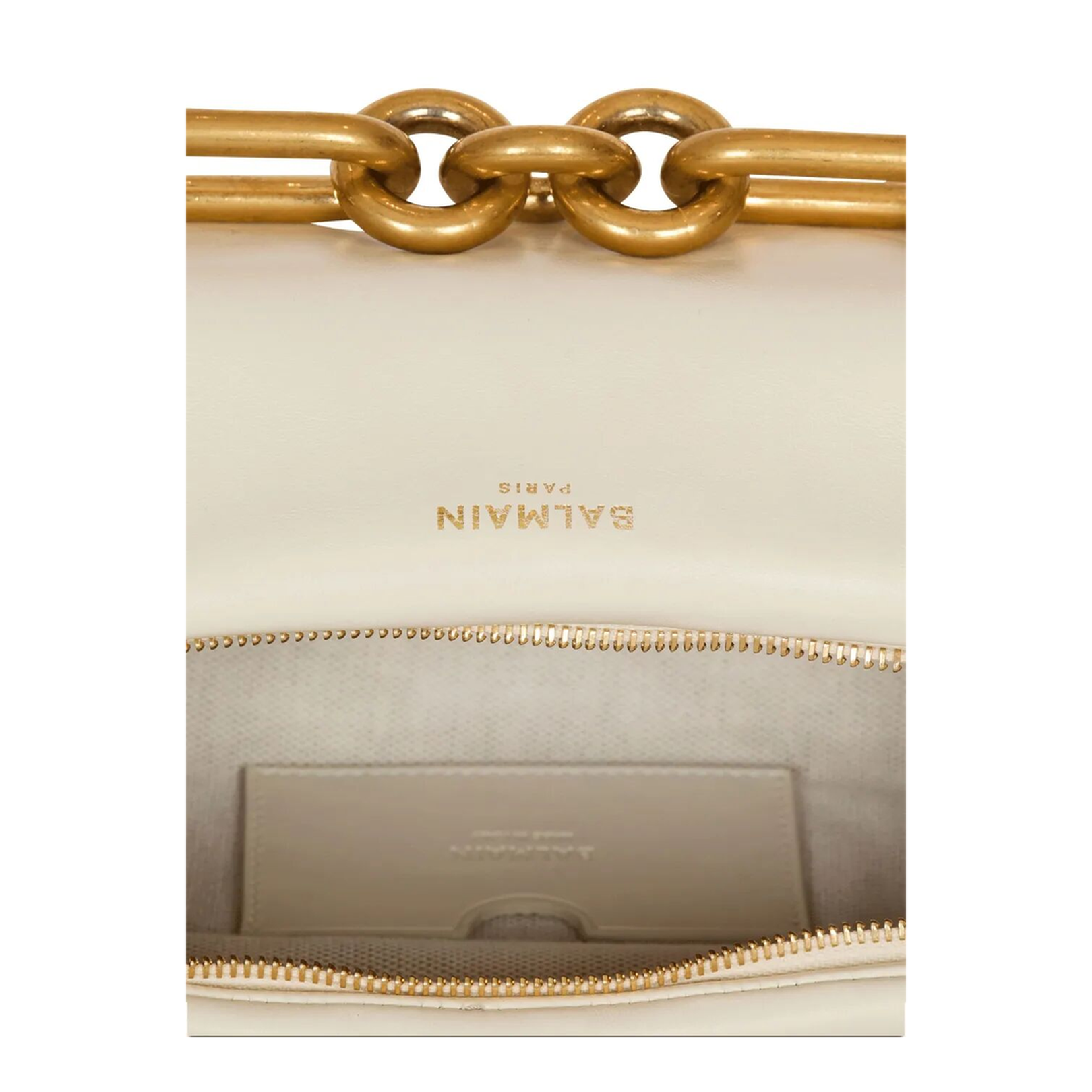 Medium Hand Bag Leather White - Image 5