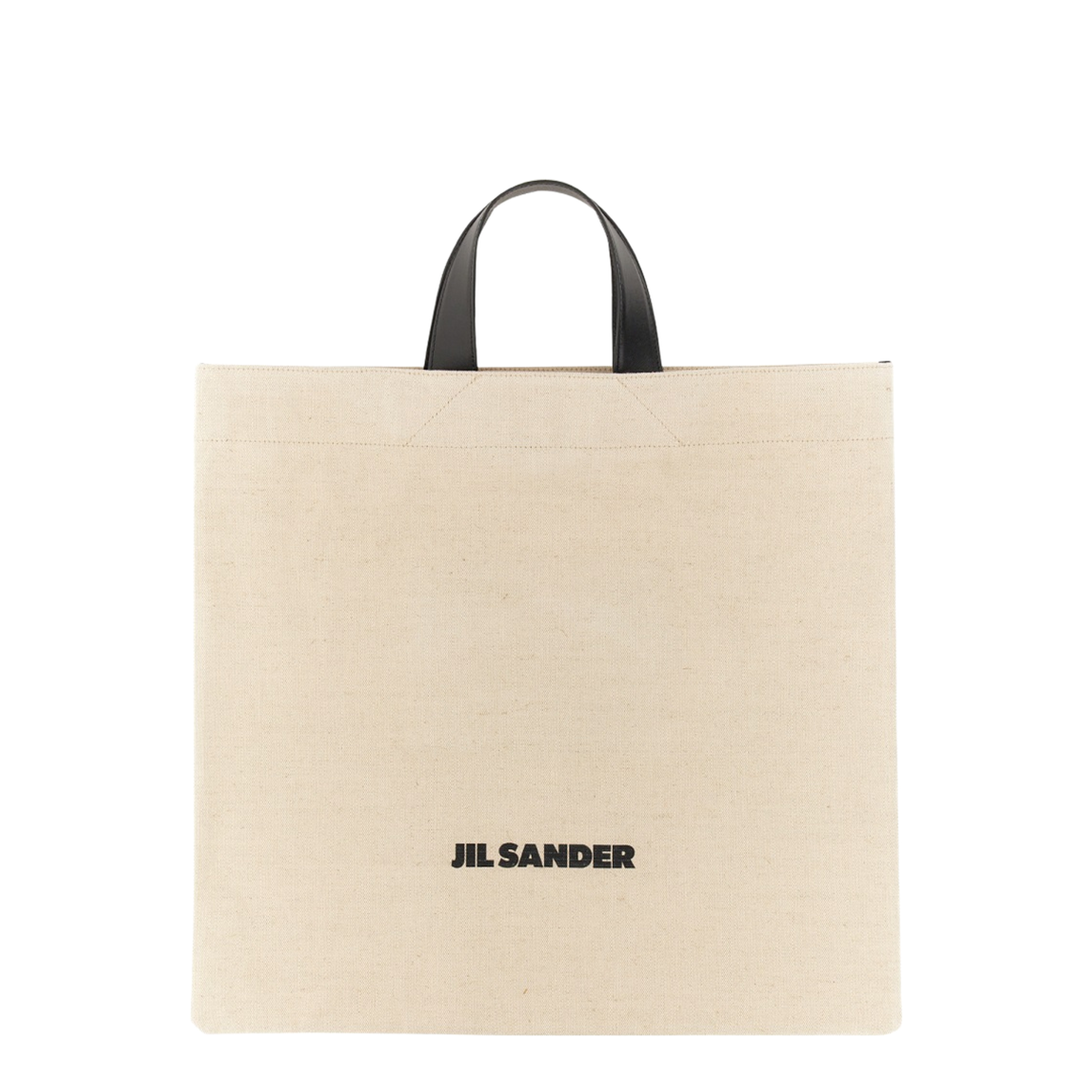 Medium Cotton-Linen Tote Bag - Light Beige - Image 1