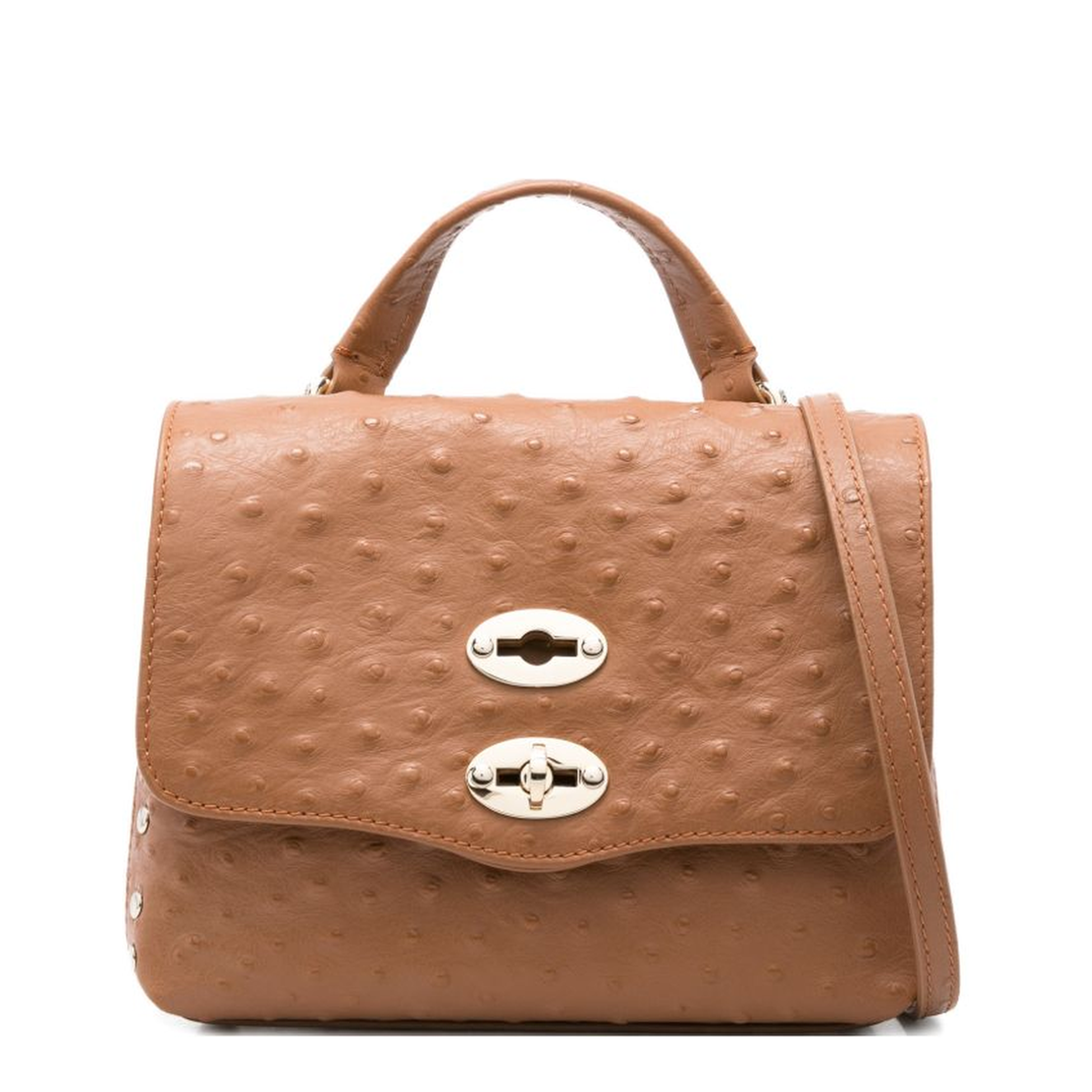 Postina Baby Calfskin Top Handle Bag - Cactus Cuoio Romano - Image 1