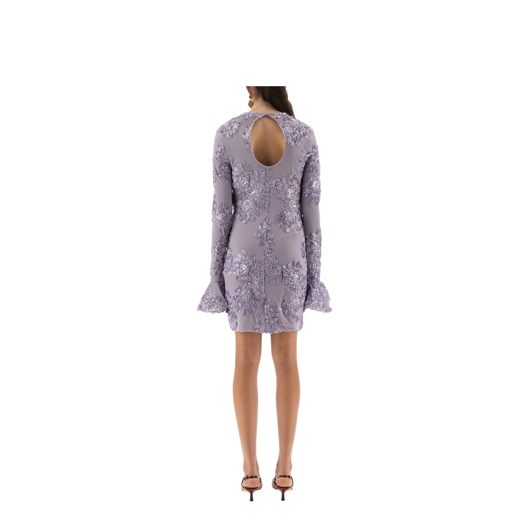 3D Mesh Mini Dress - Image 3