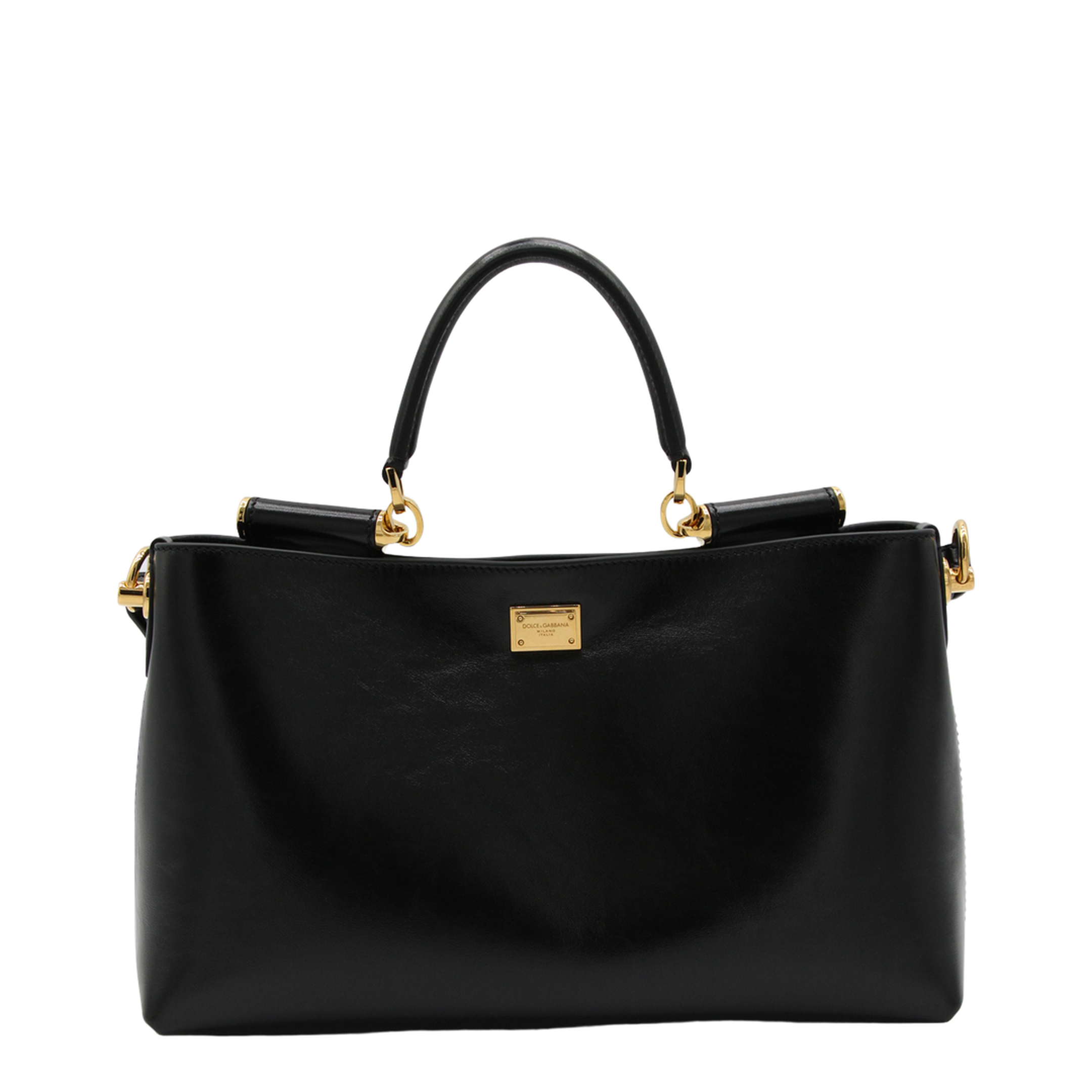 Vittoria Medium Calfskin Handbag - Black - Image 2
